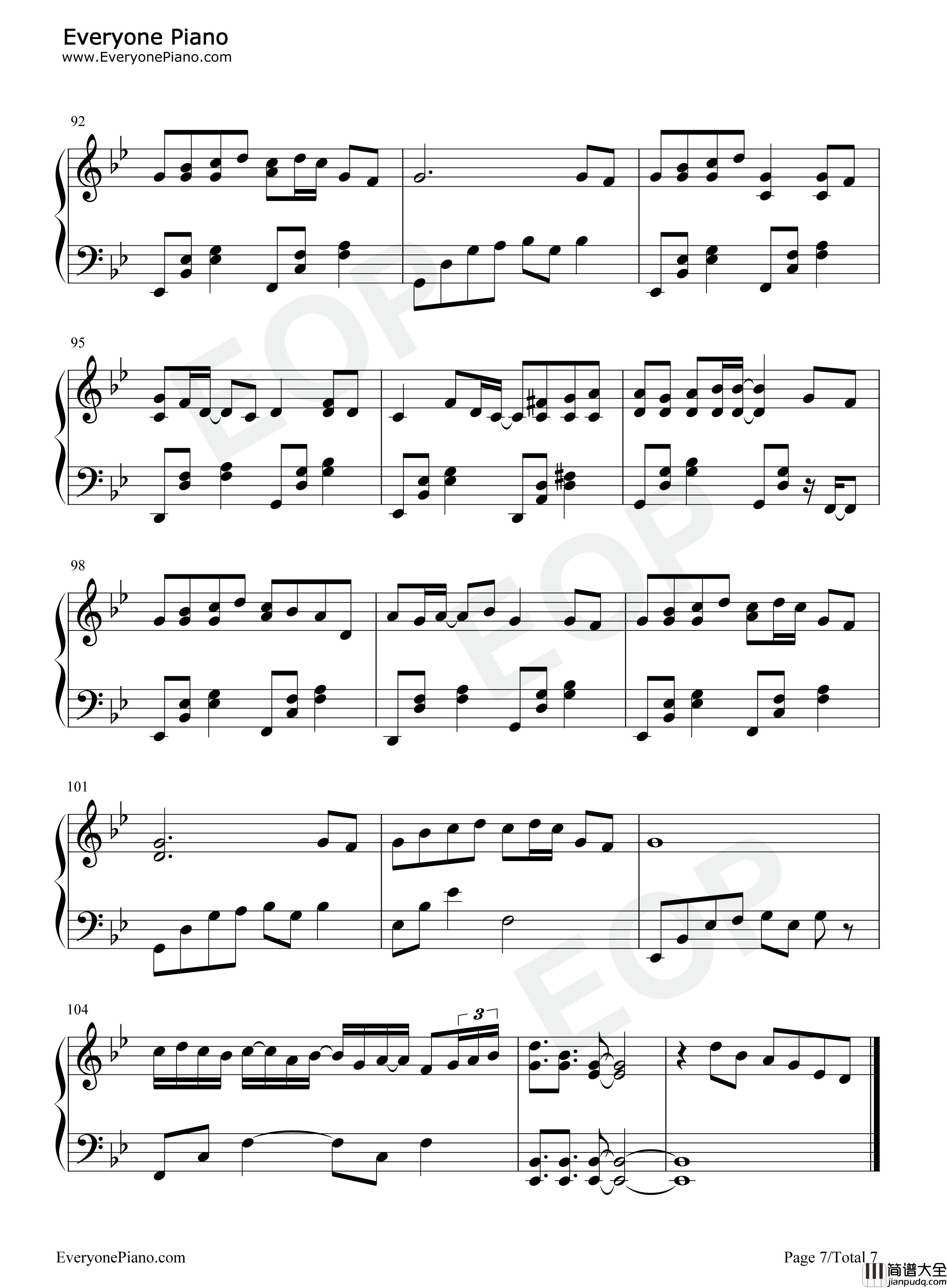 花びらの刻钢琴谱_吉冈亚衣加