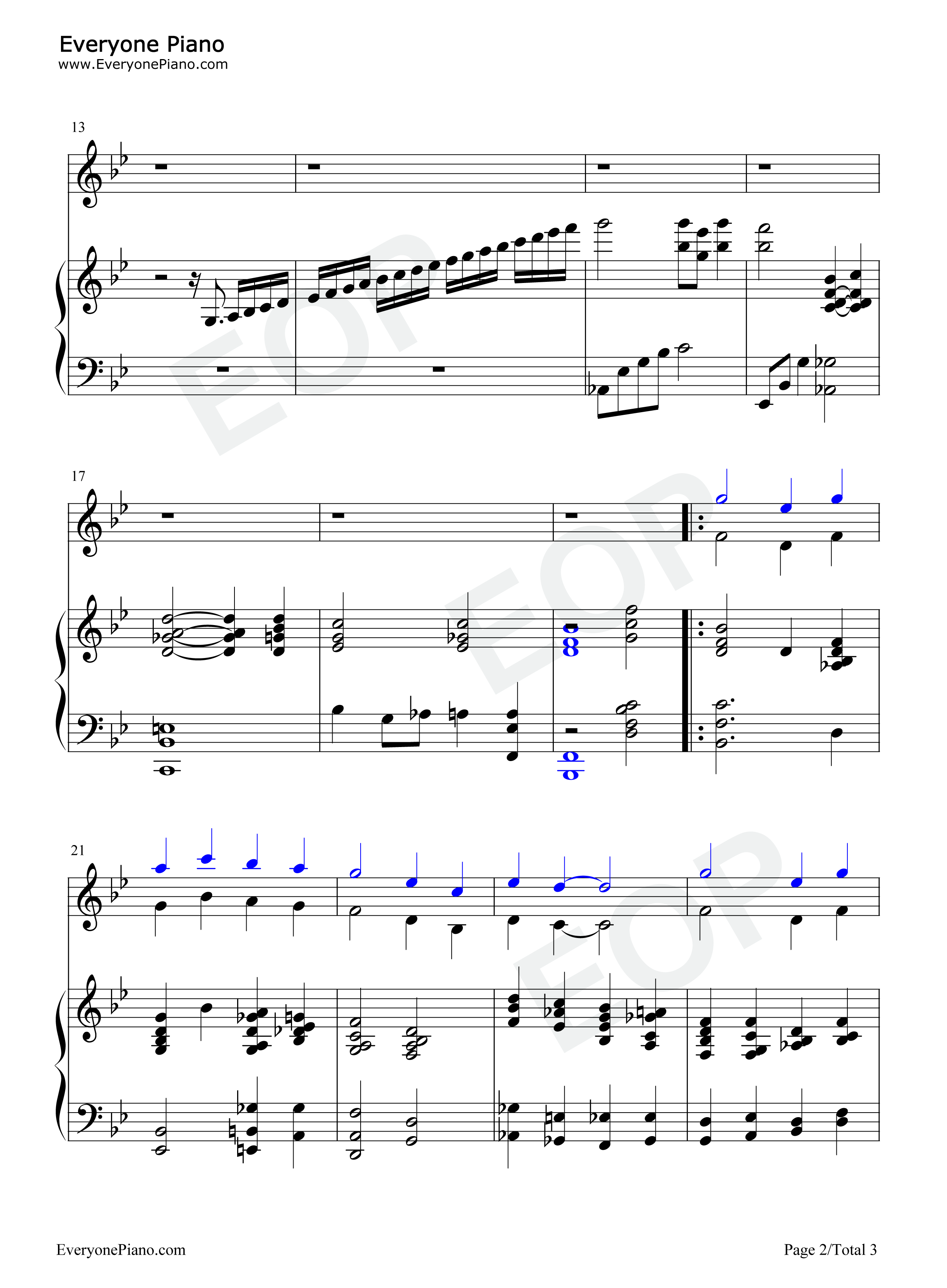 Jesus_Loves_Me钢琴谱_Whitney_Houston