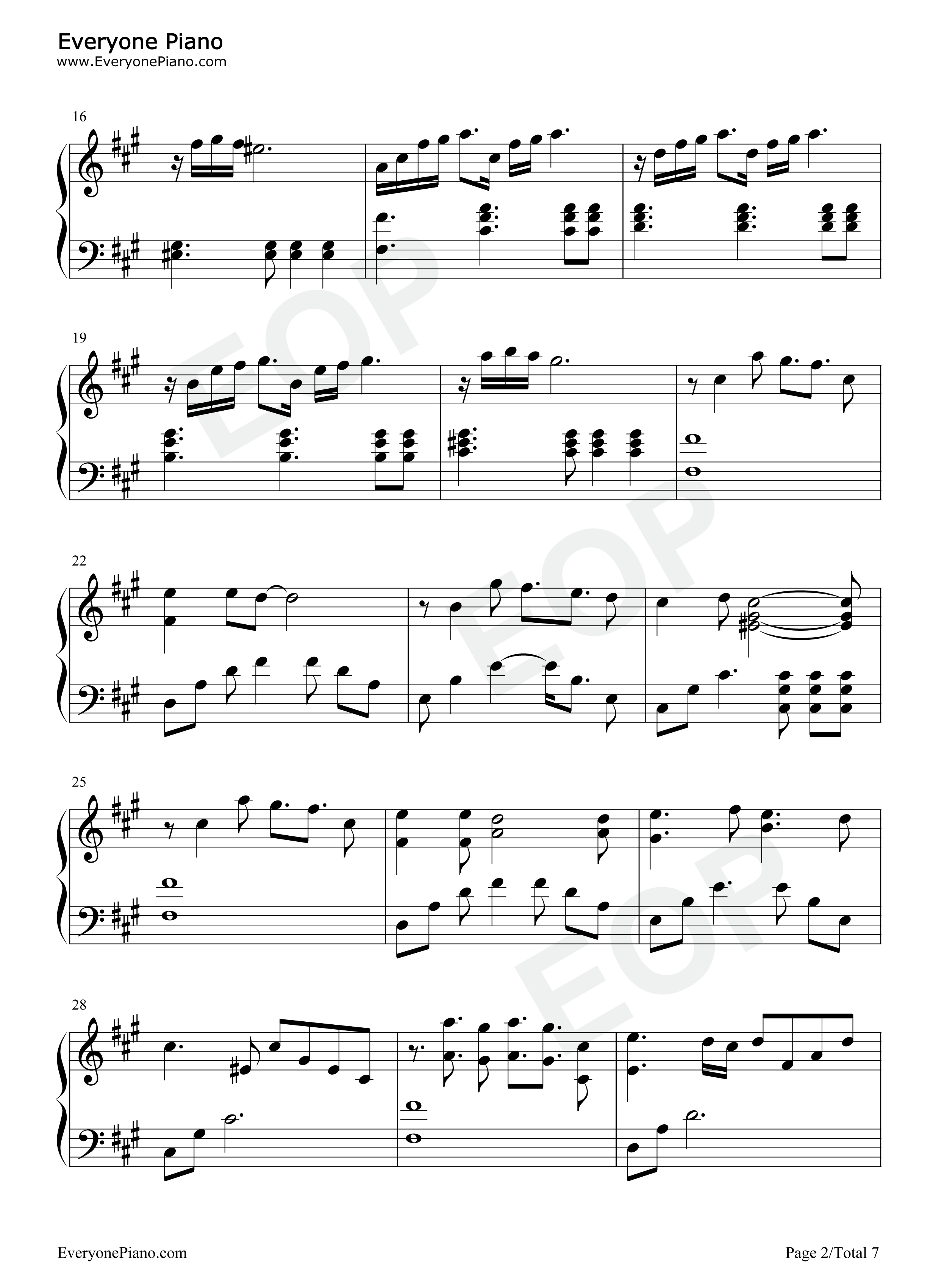 Gerudo_Valley钢琴谱_Pony_Canyon