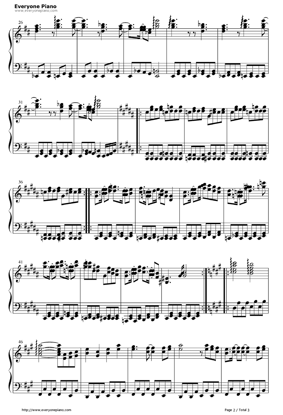 メイガスナイト钢琴谱_东方Project