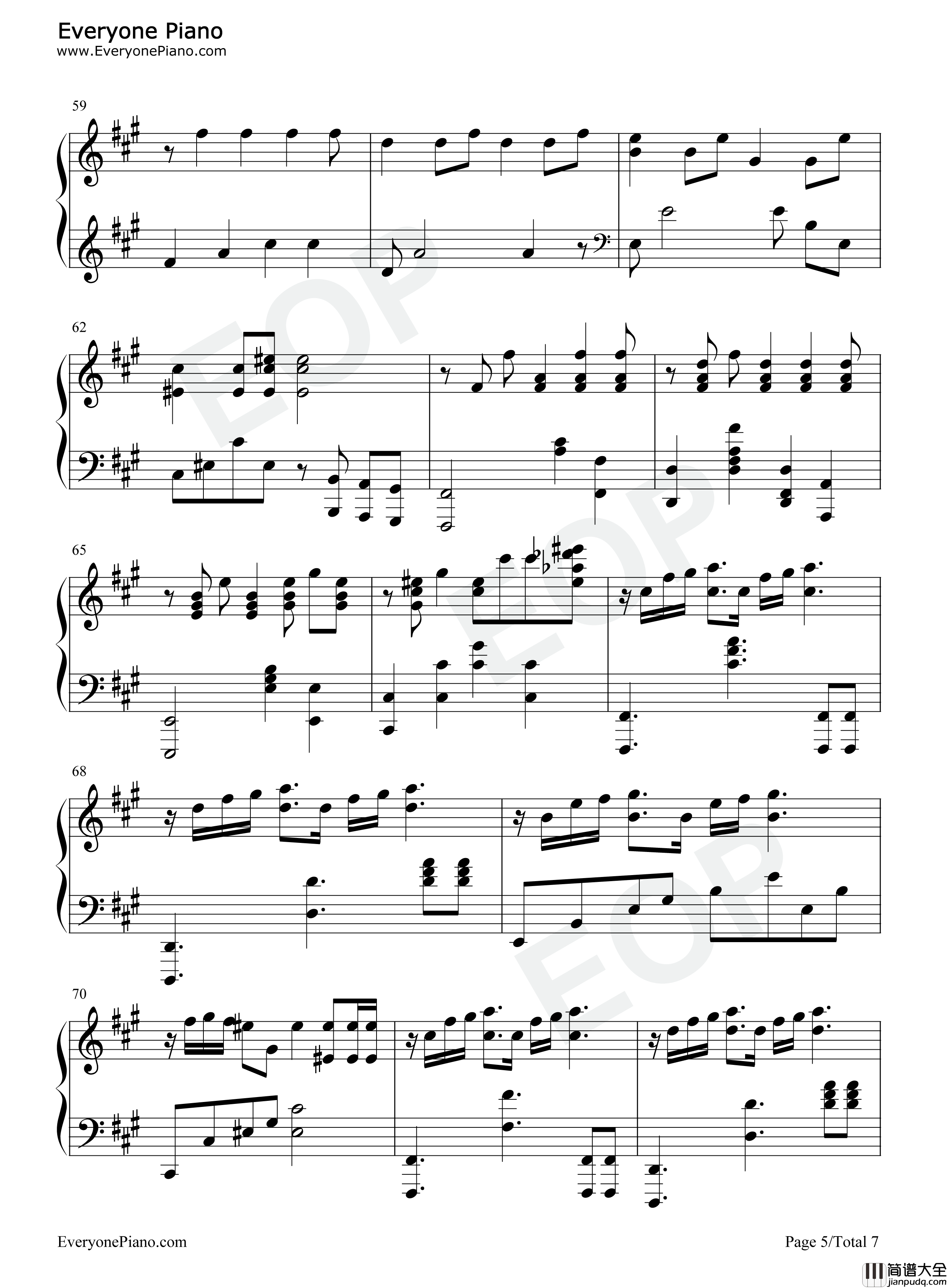 Gerudo_Valley钢琴谱_Pony_Canyon