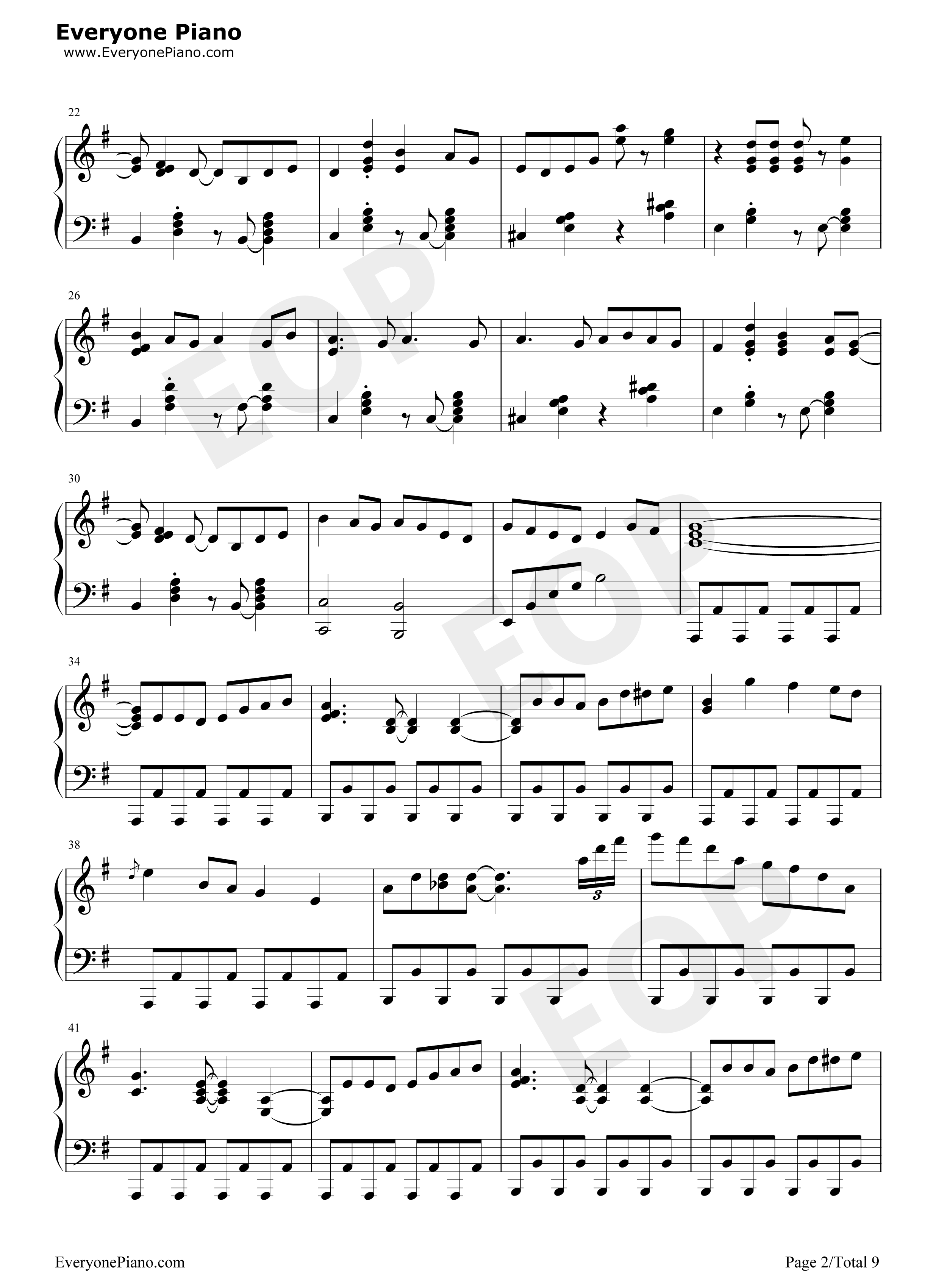 阳炎days钢琴谱_自然の敌P