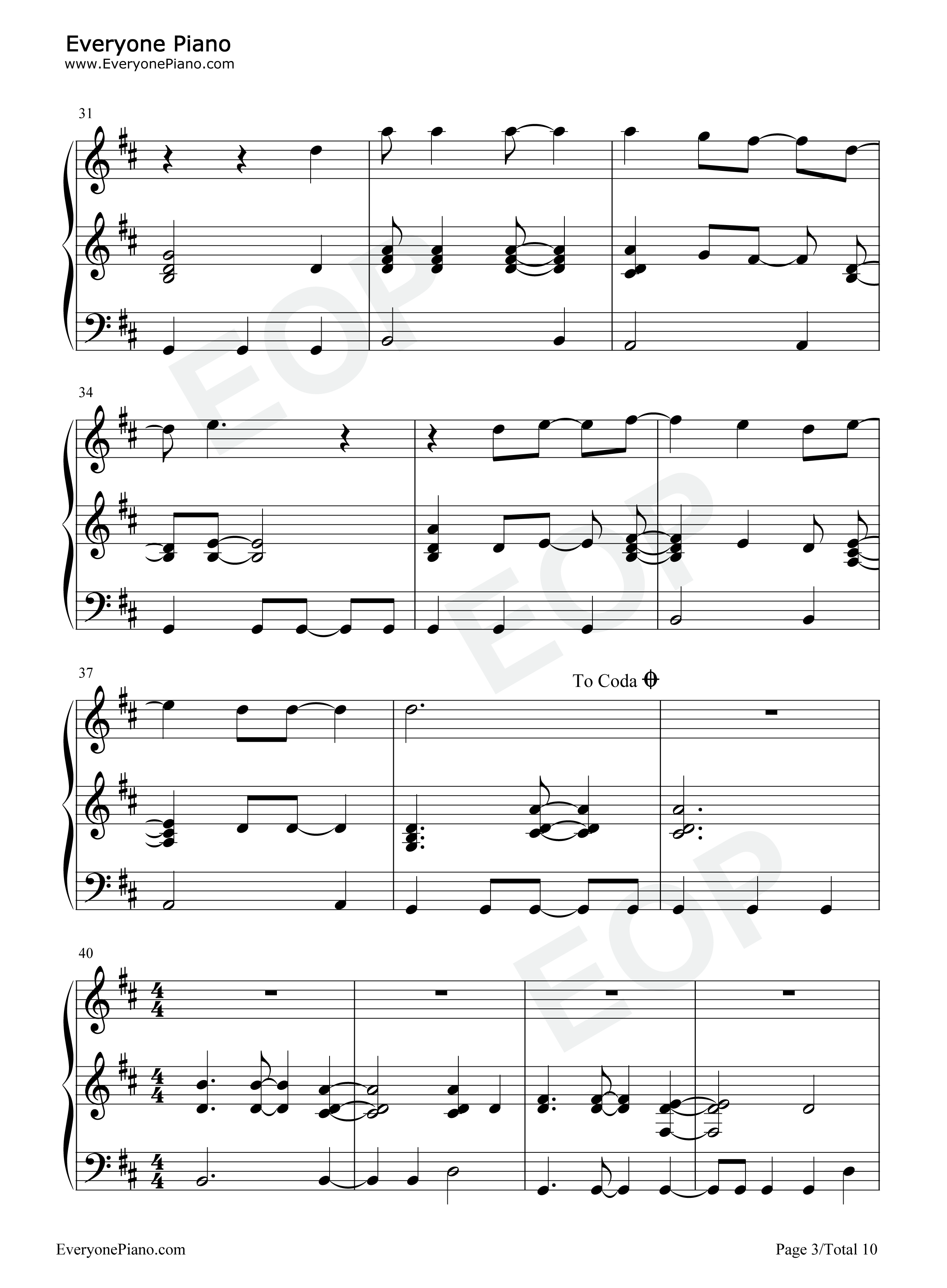 Iris钢琴谱_Goo_Goo_Dolls