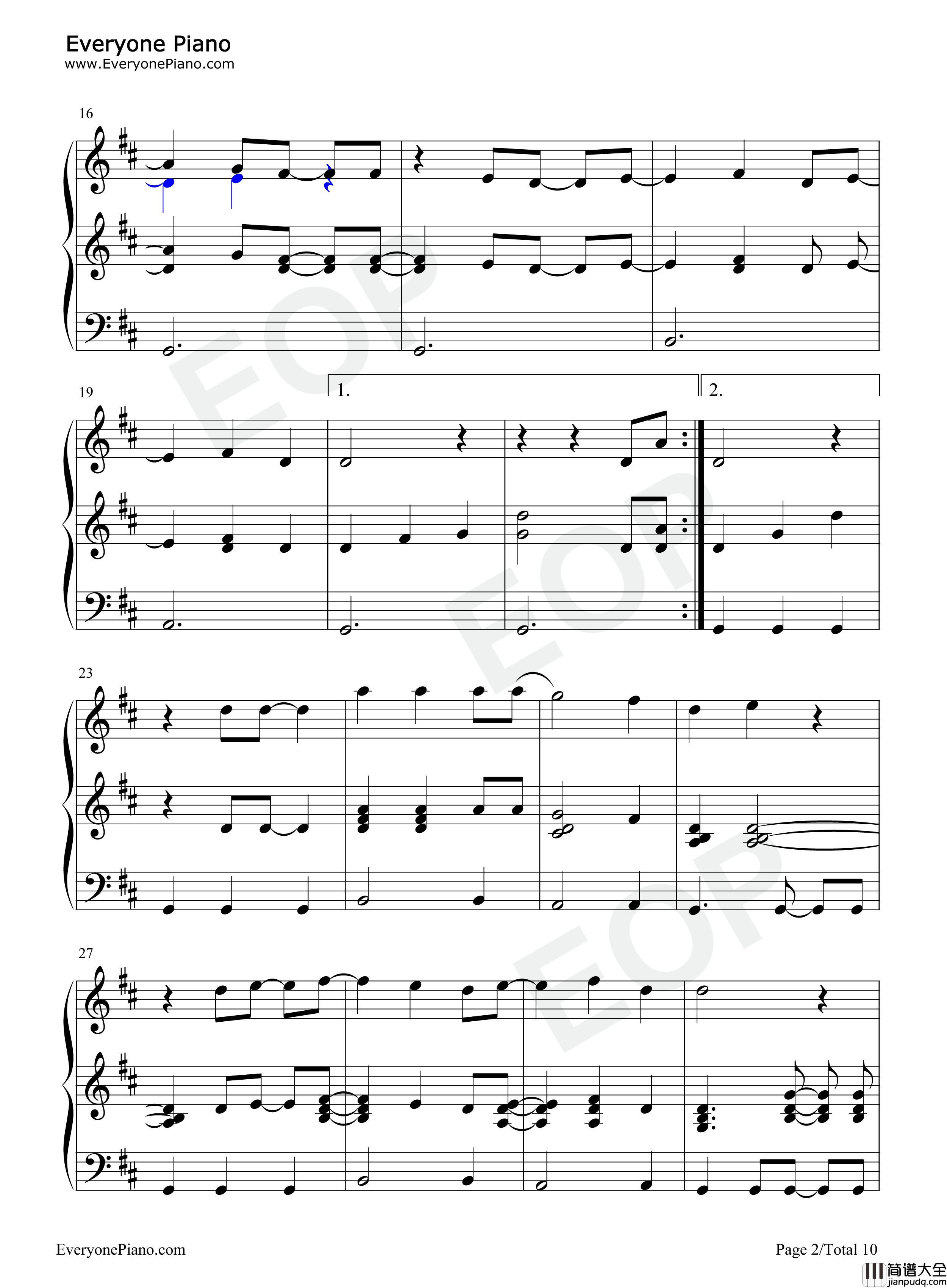 Iris钢琴谱_Goo_Goo_Dolls