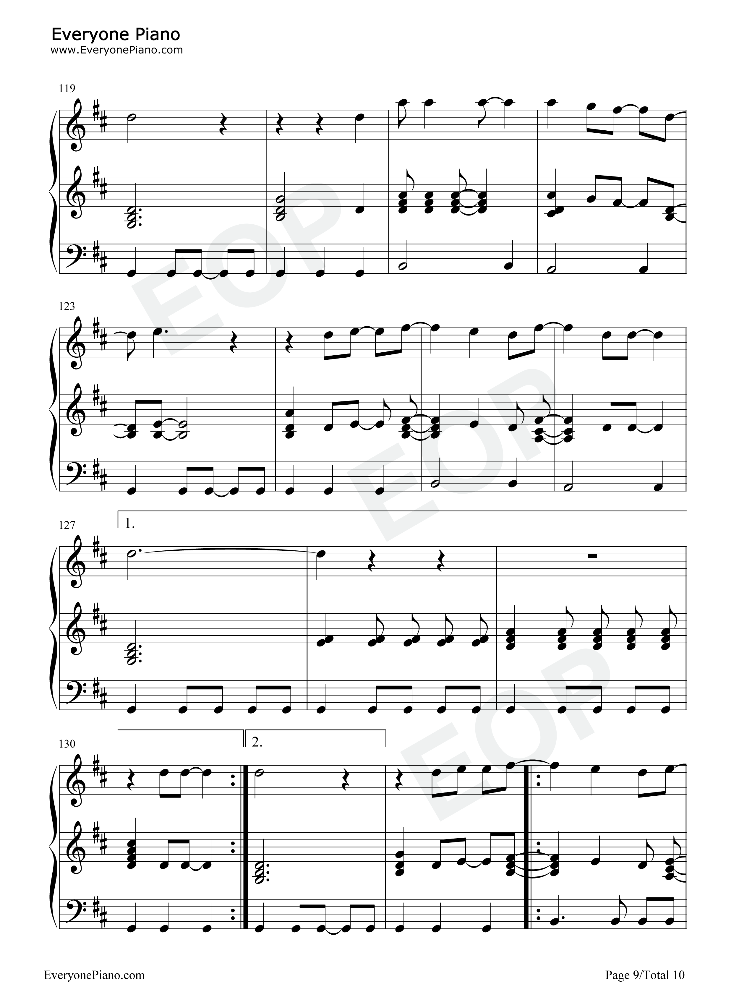 Iris钢琴谱_Goo_Goo_Dolls