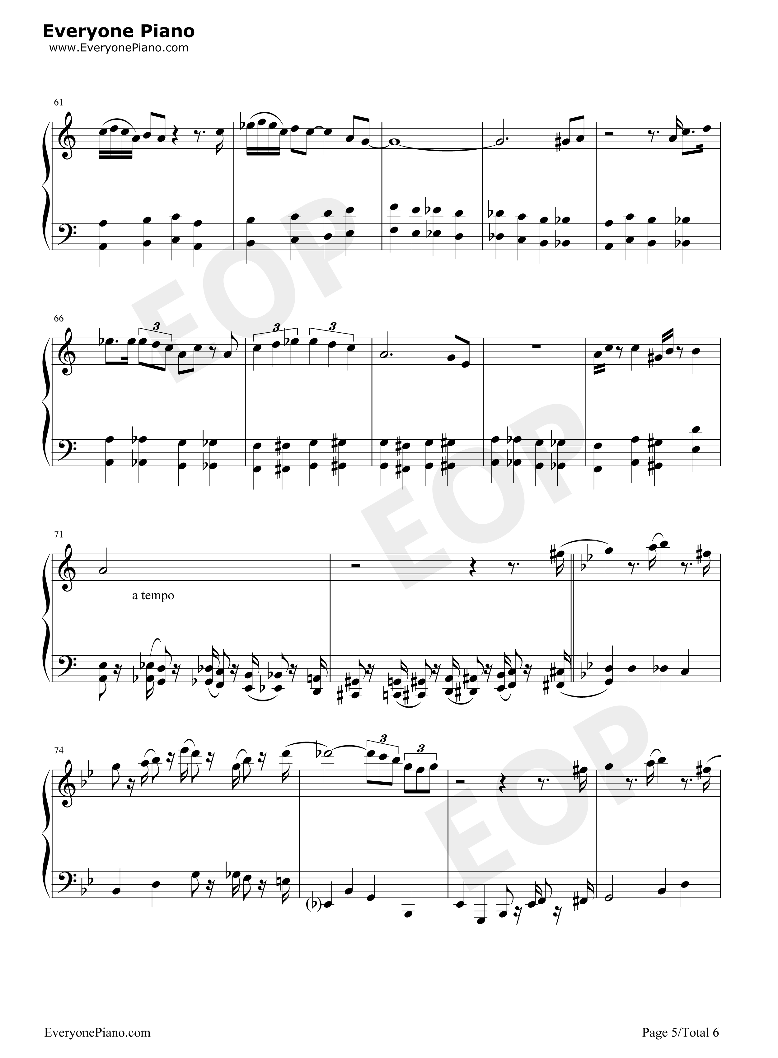 The_Pink_Panther_Theme钢琴谱_Henry_Mancini