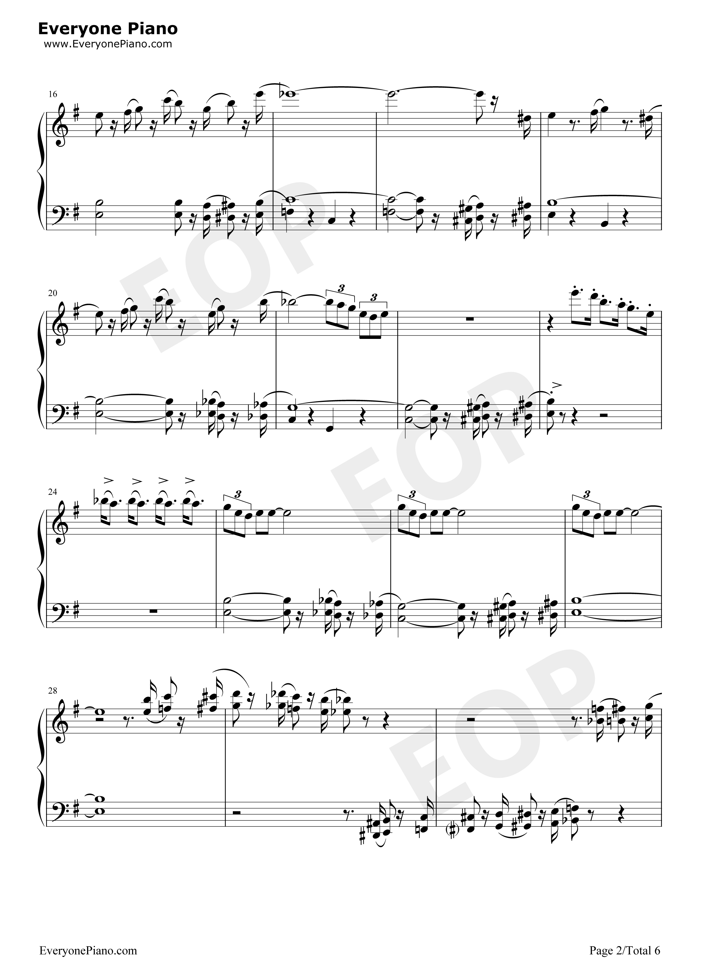 The_Pink_Panther_Theme钢琴谱_Henry_Mancini