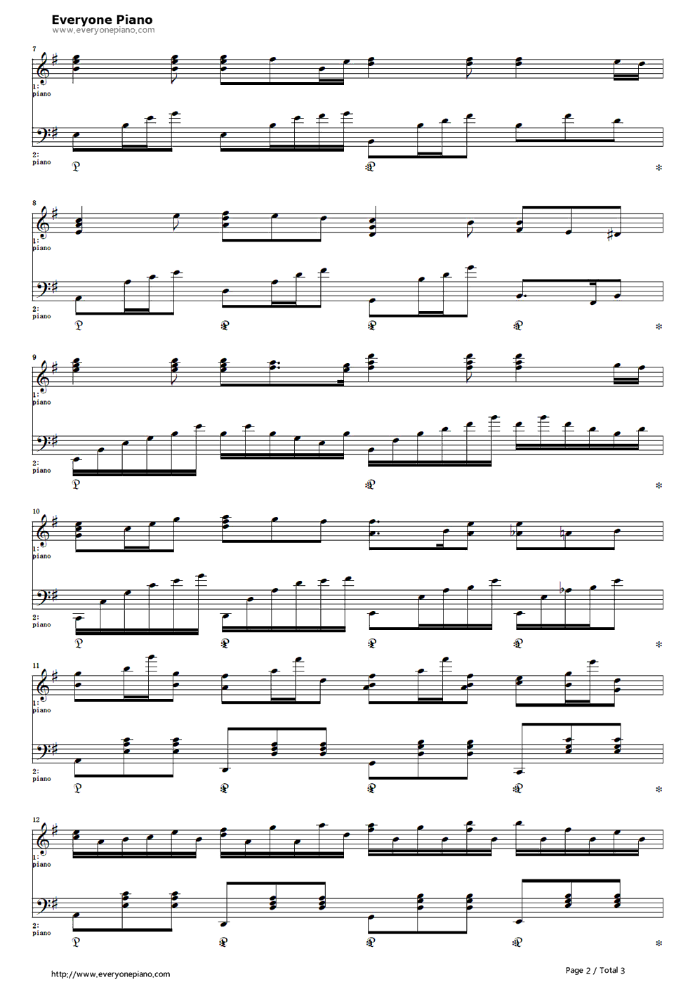 Distance钢琴谱_FictionJunction