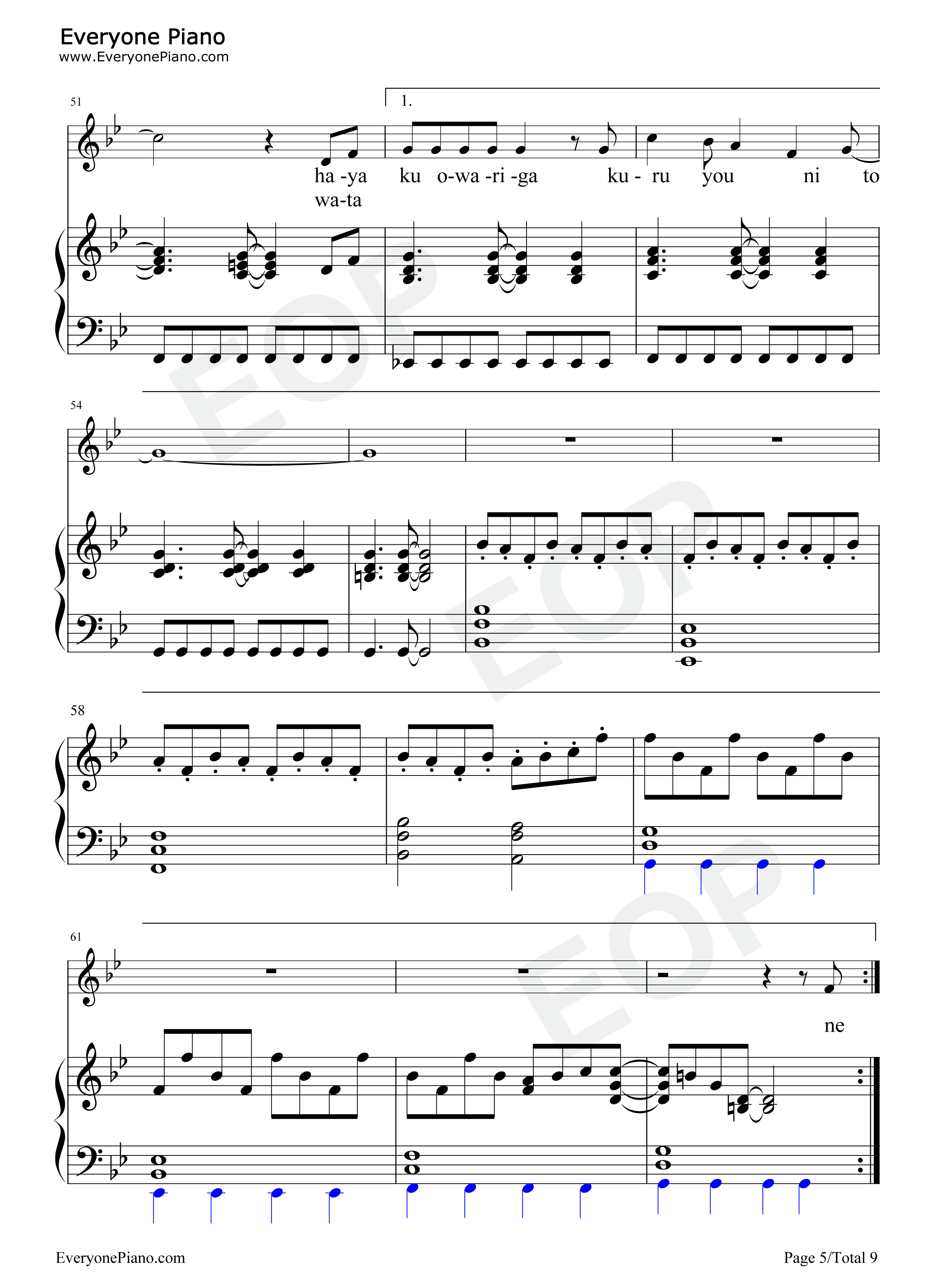 Last_cross钢琴谱_光冈昌美