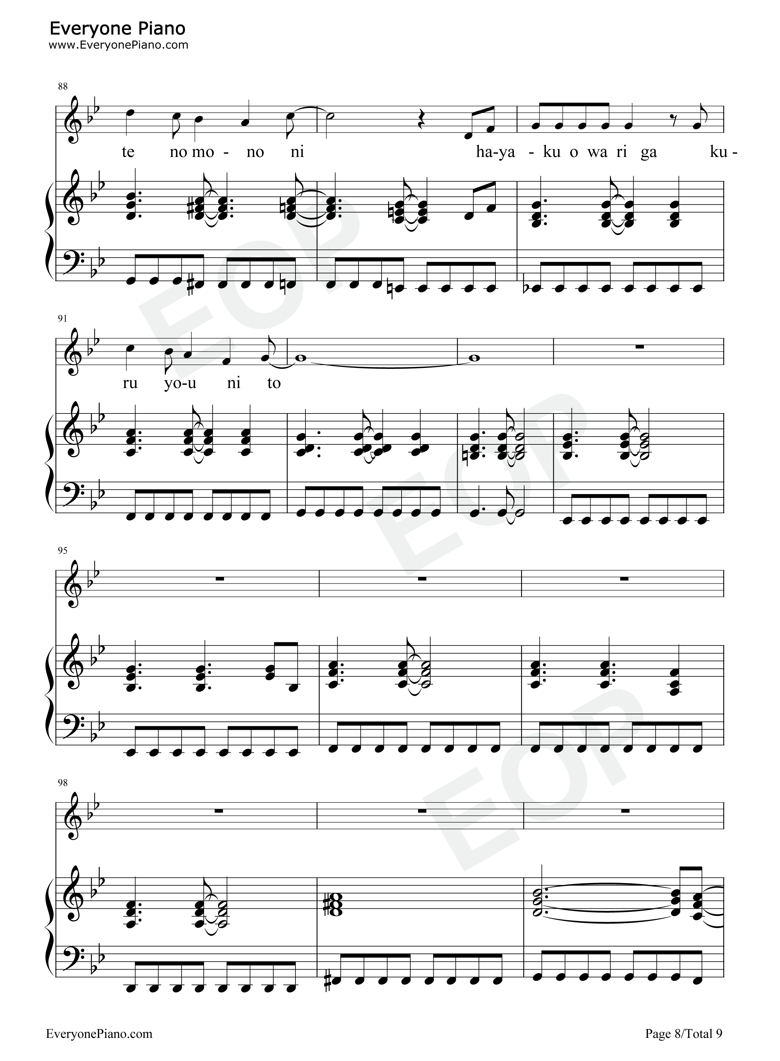 Last_cross钢琴谱_光冈昌美