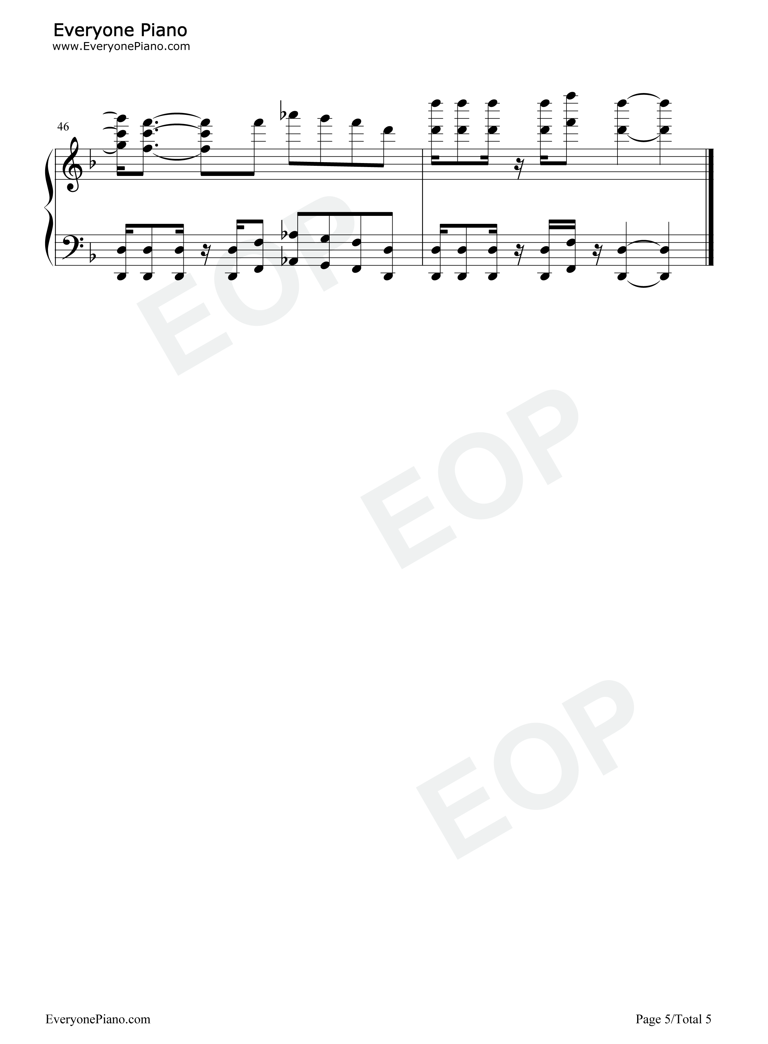 Share_The_World钢琴谱_东方神起