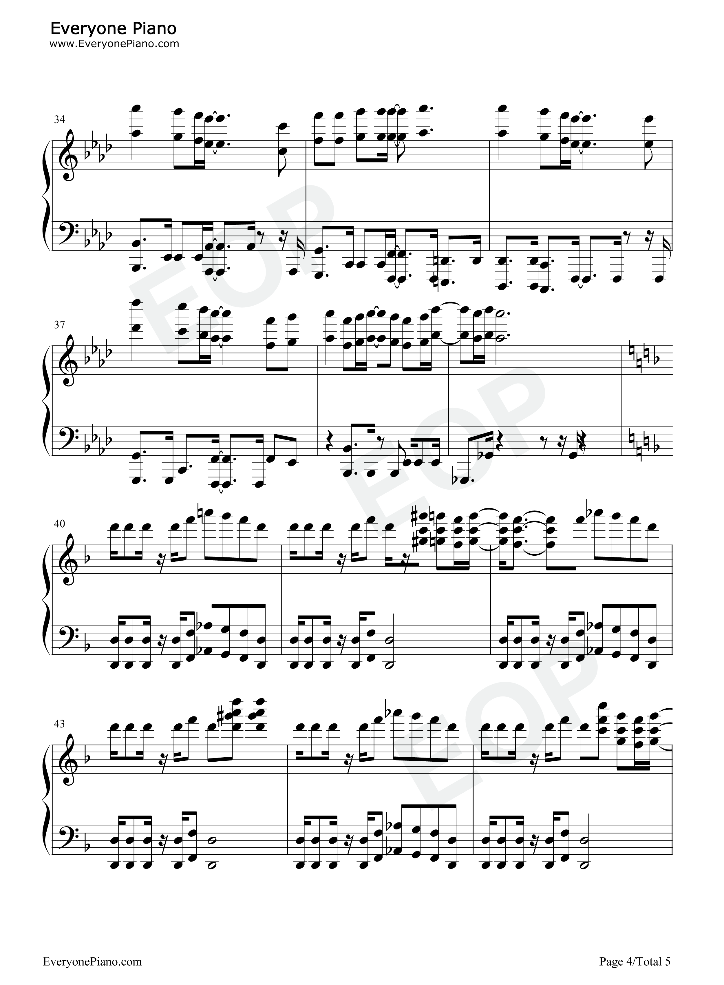 Share_The_World钢琴谱_东方神起