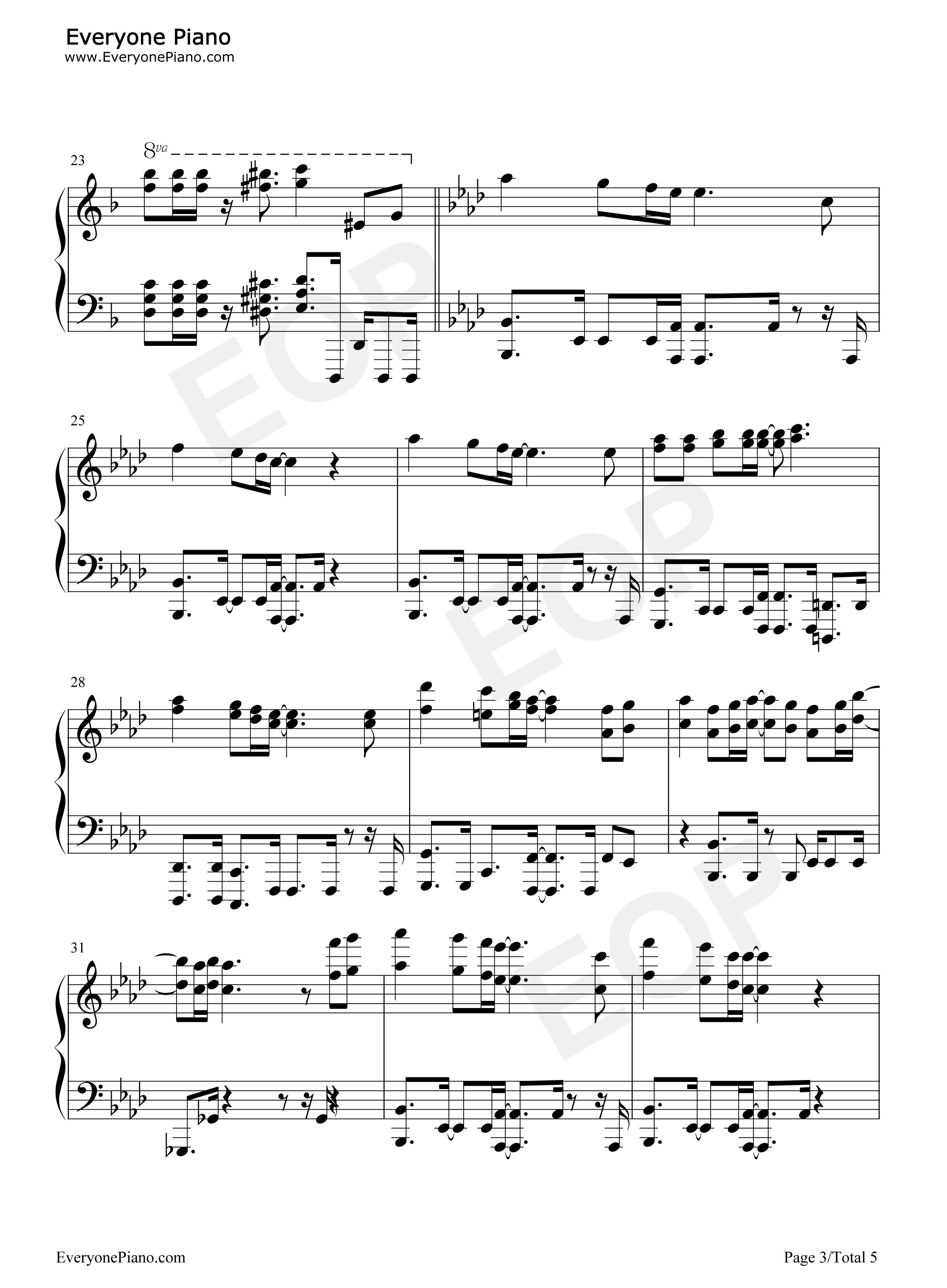 Share_The_World钢琴谱_东方神起