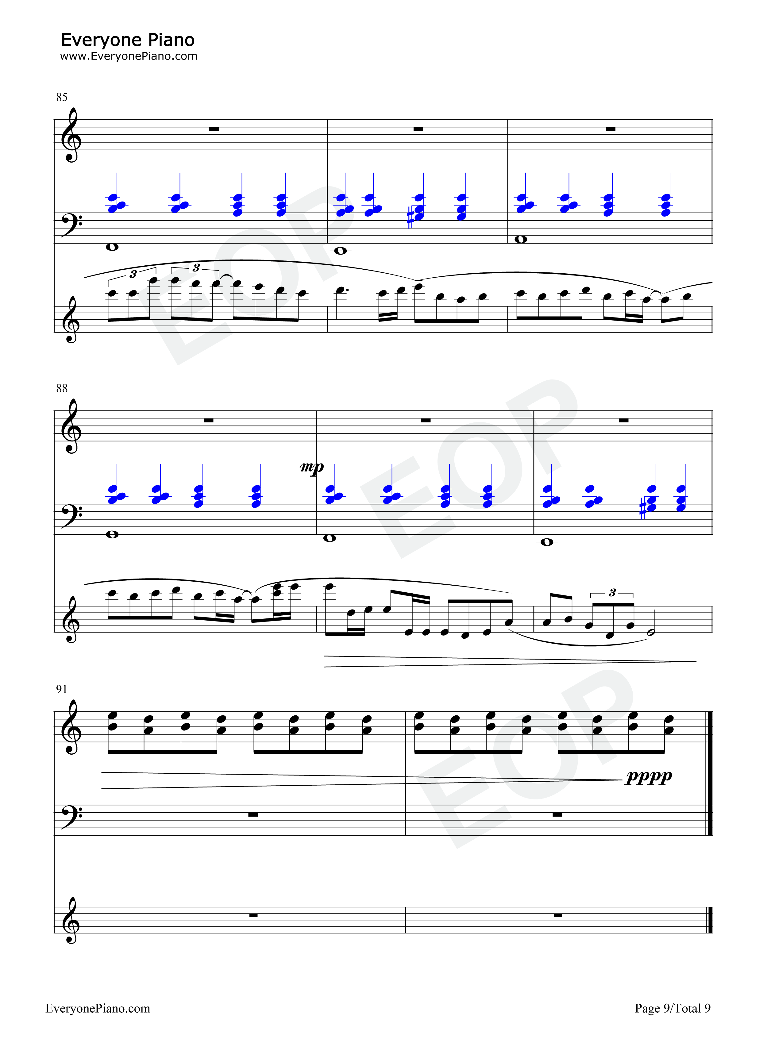 Never_Meant_to_Belong钢琴谱_鹭巣_诗郎