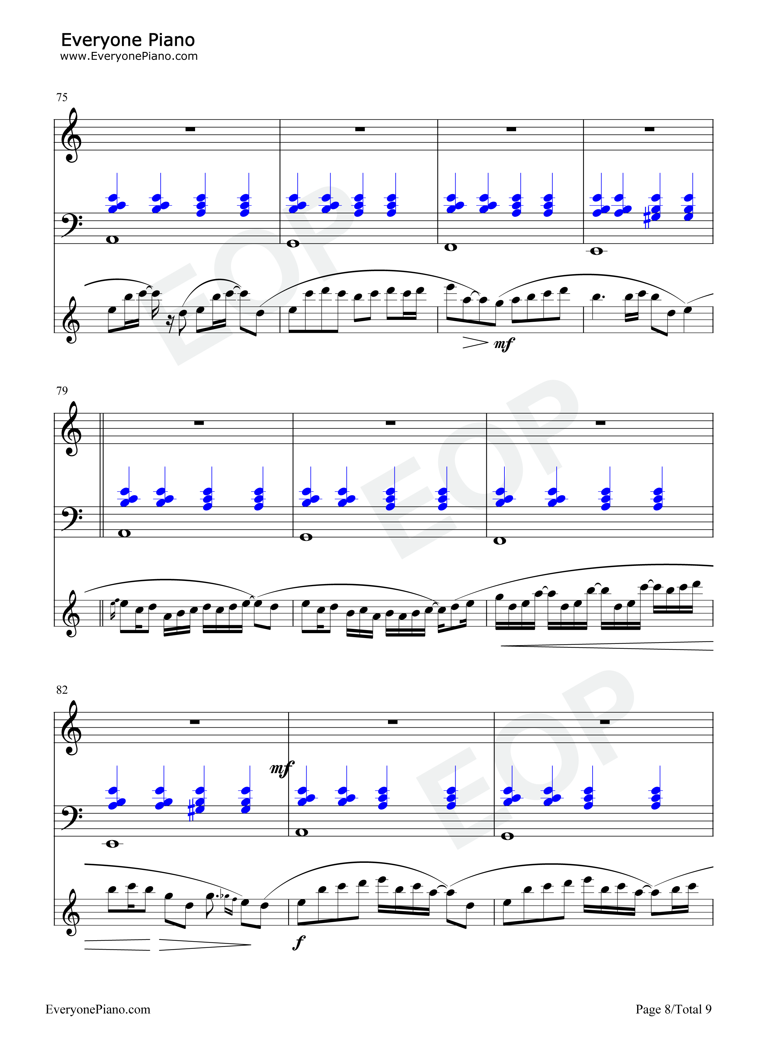 Never_Meant_to_Belong钢琴谱_鹭巣_诗郎