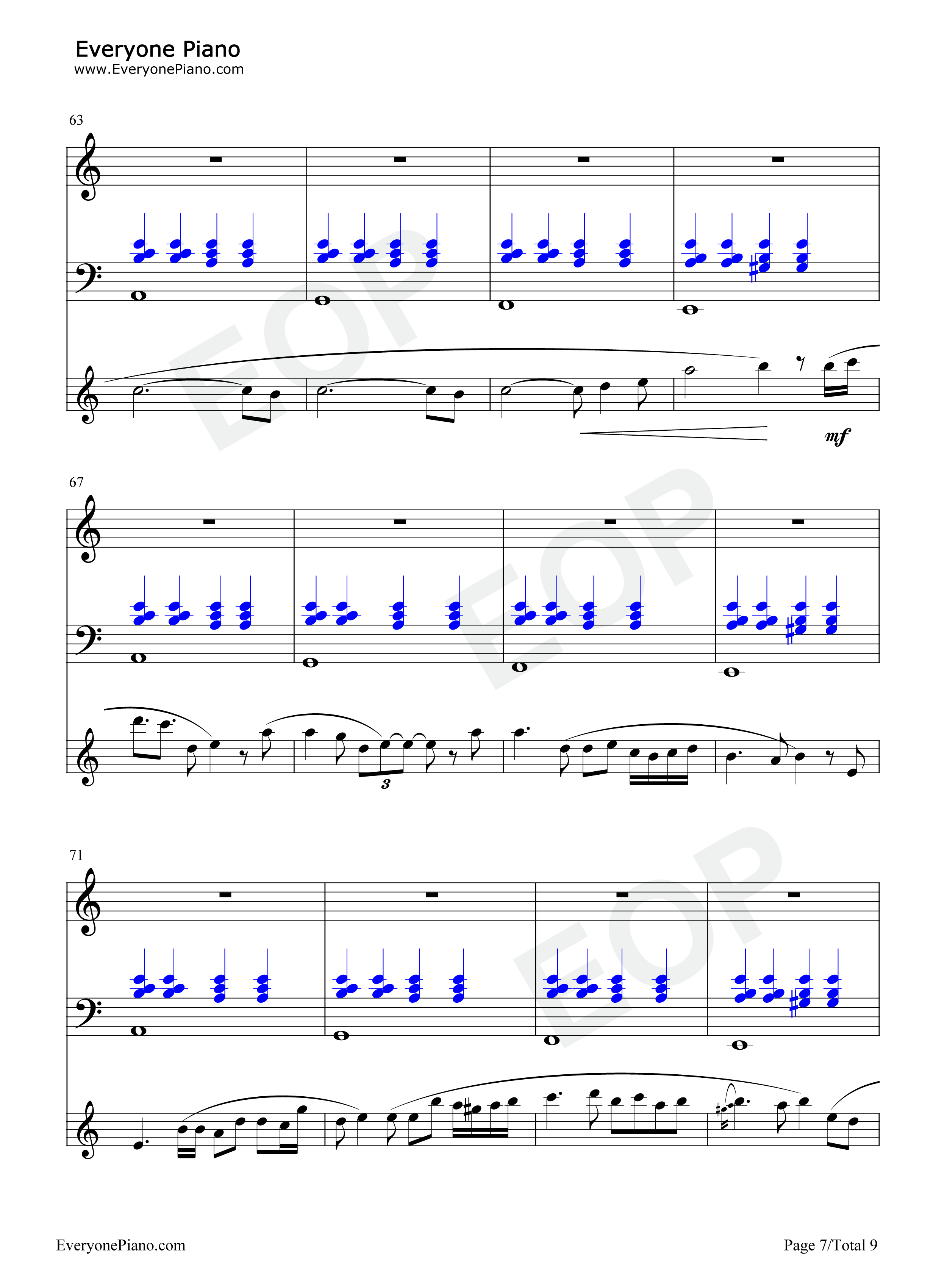 Never_Meant_to_Belong钢琴谱_鹭巣_诗郎