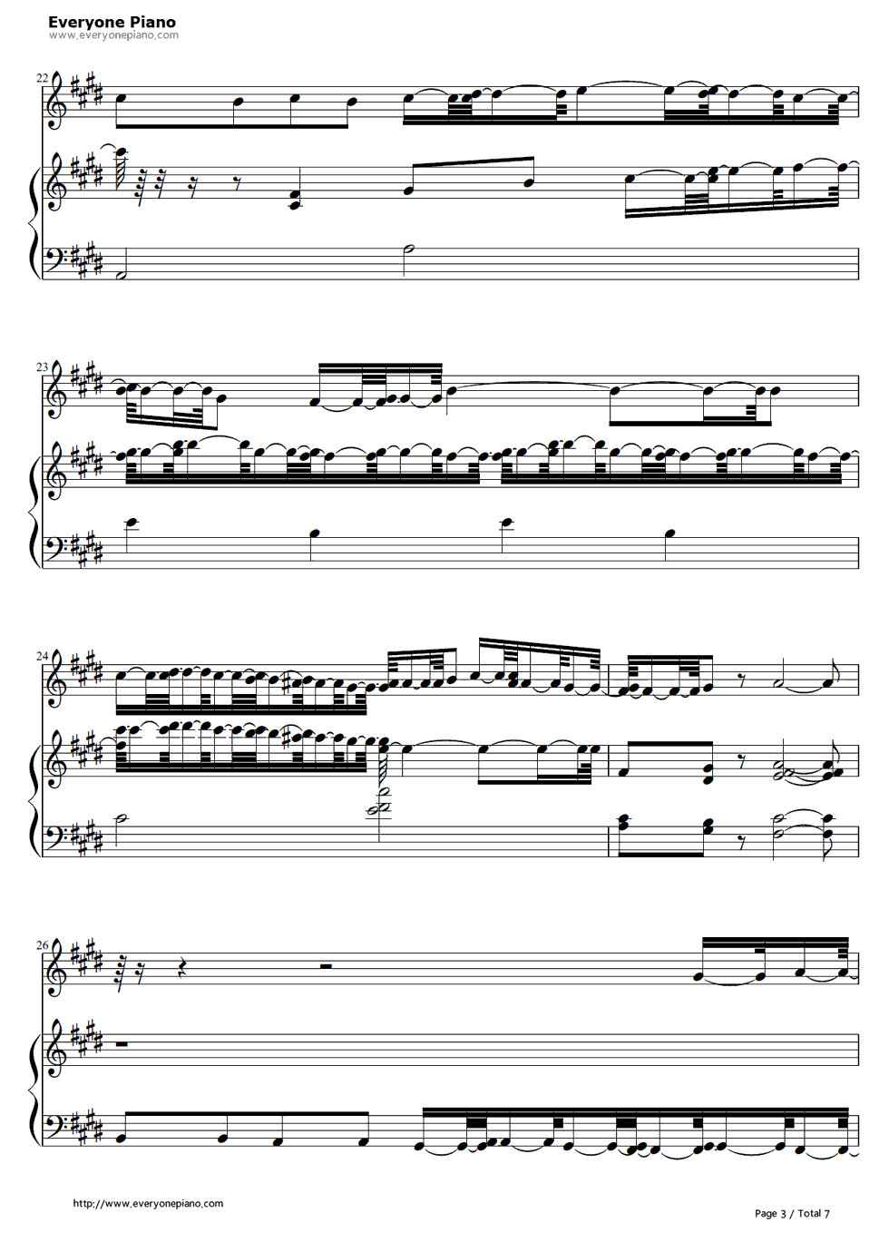 In_Summer钢琴谱_Olaf_(Josh_Gad)