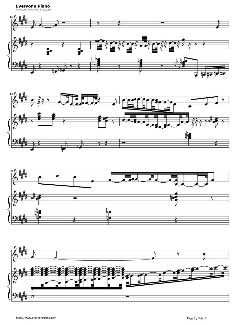 In_Summer钢琴谱_Olaf_(Josh_Gad)