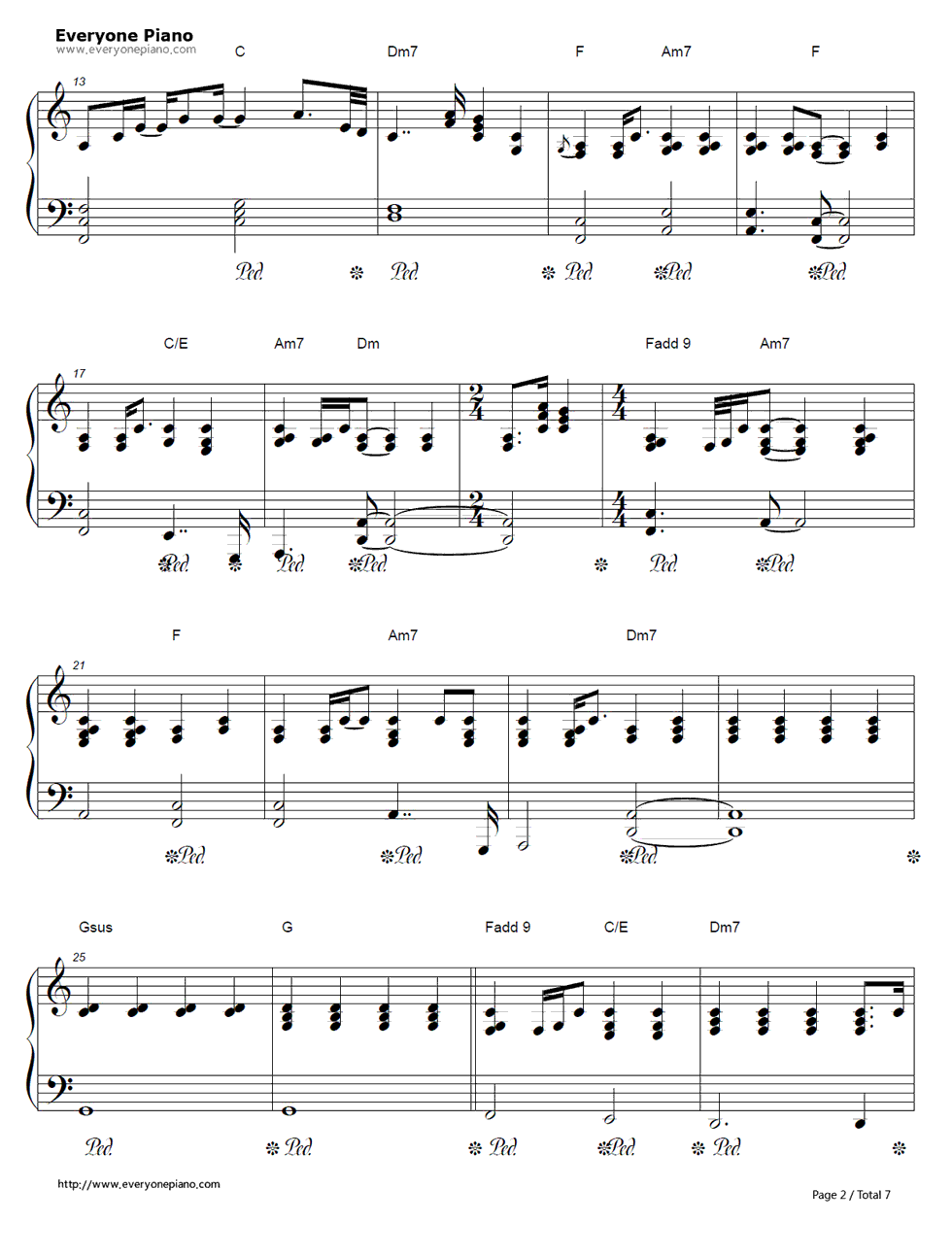 I_Can't_Make_You_Love_Me钢琴谱_Bon_Iver