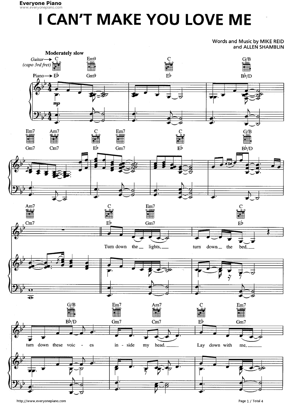 I_Can't_Make_You_Love_Me钢琴谱_Bonnie_Raitt