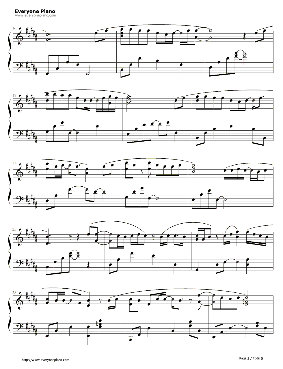 咬住下唇钢琴谱_Esna