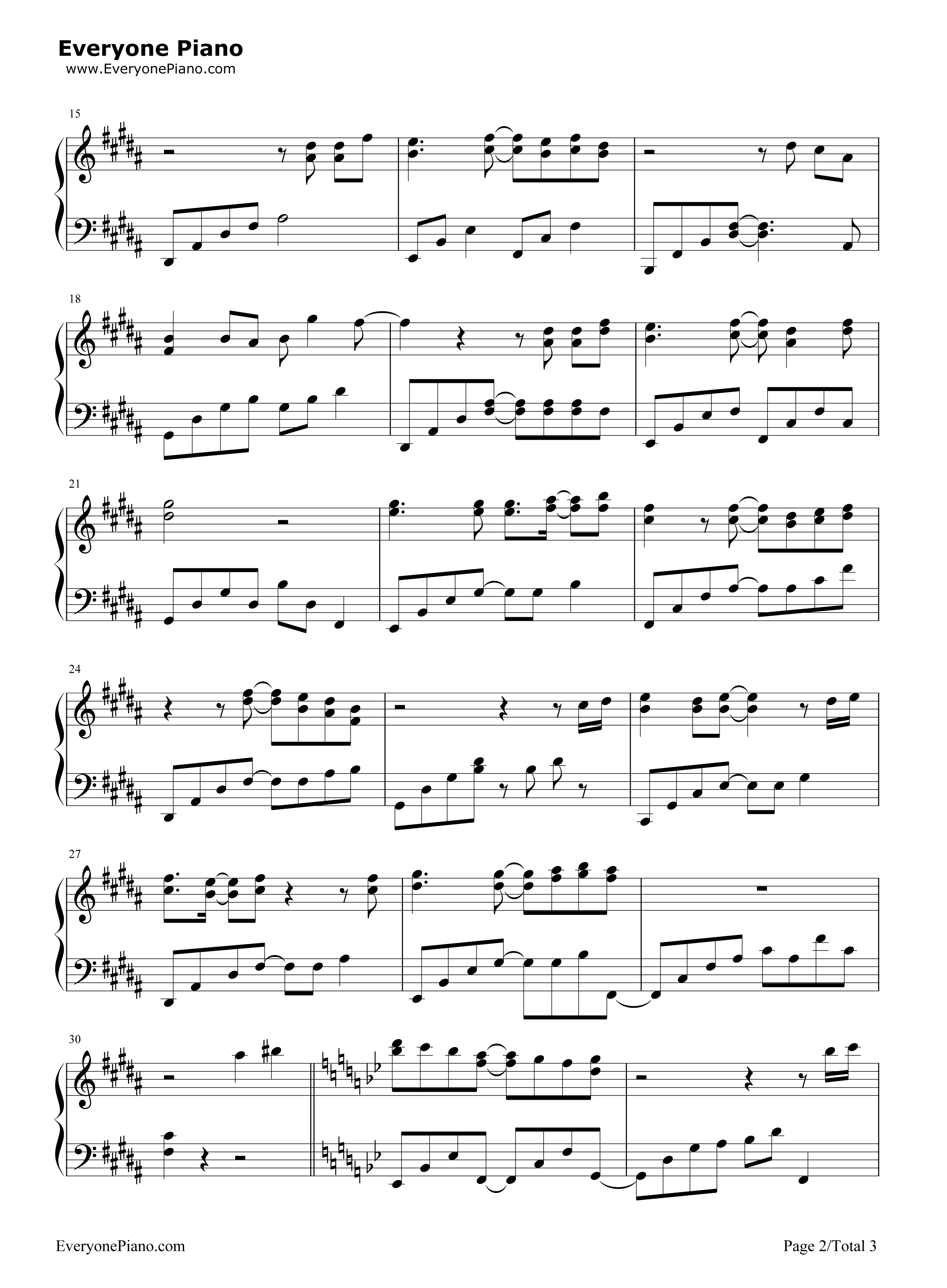 MEMORIA钢琴谱_蓝井エイル_蓝井艾露