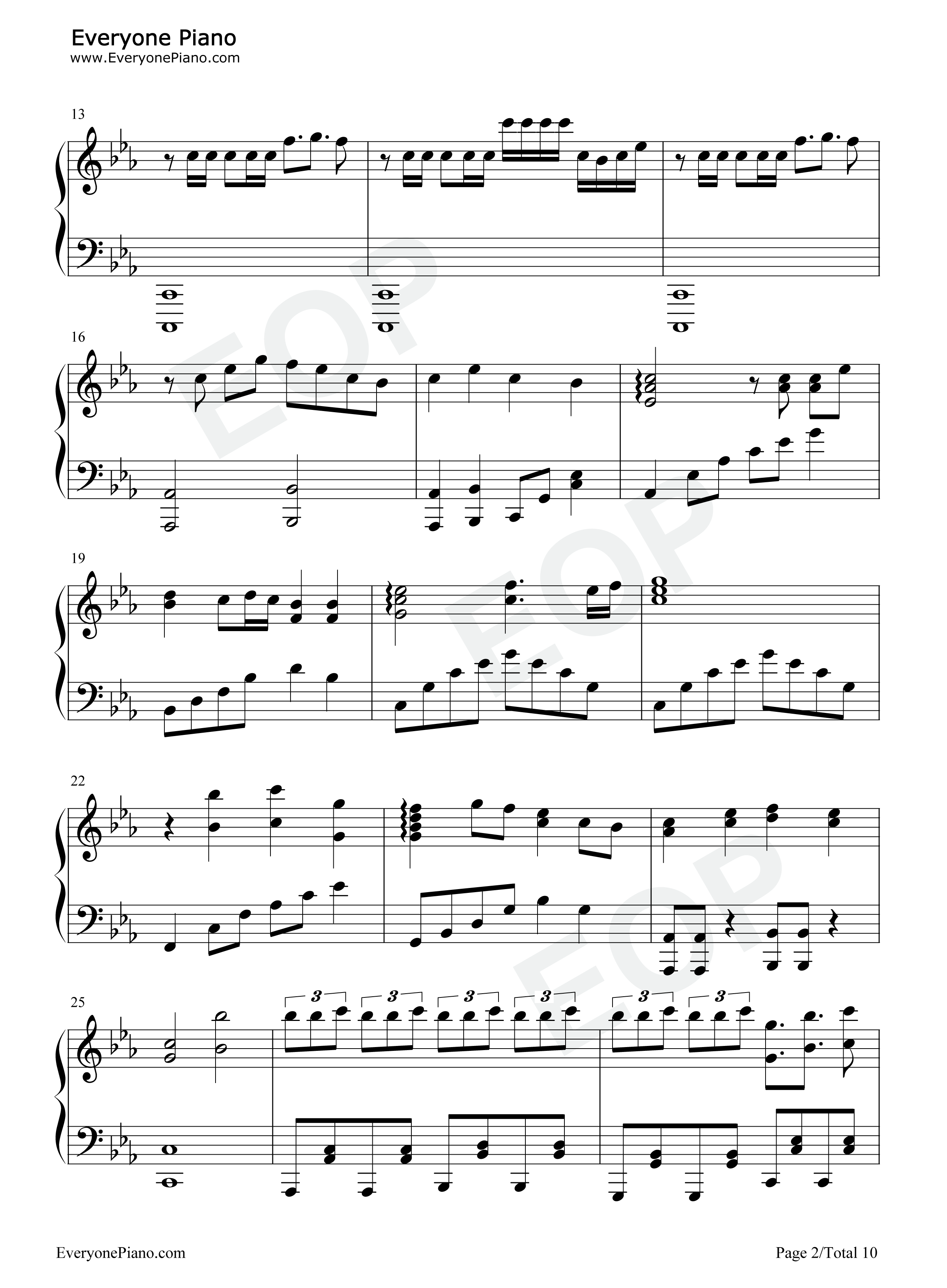 旋转吧!雪月花钢琴谱_歌组雪月花（原田瞳_茅野爱衣_小仓唯）