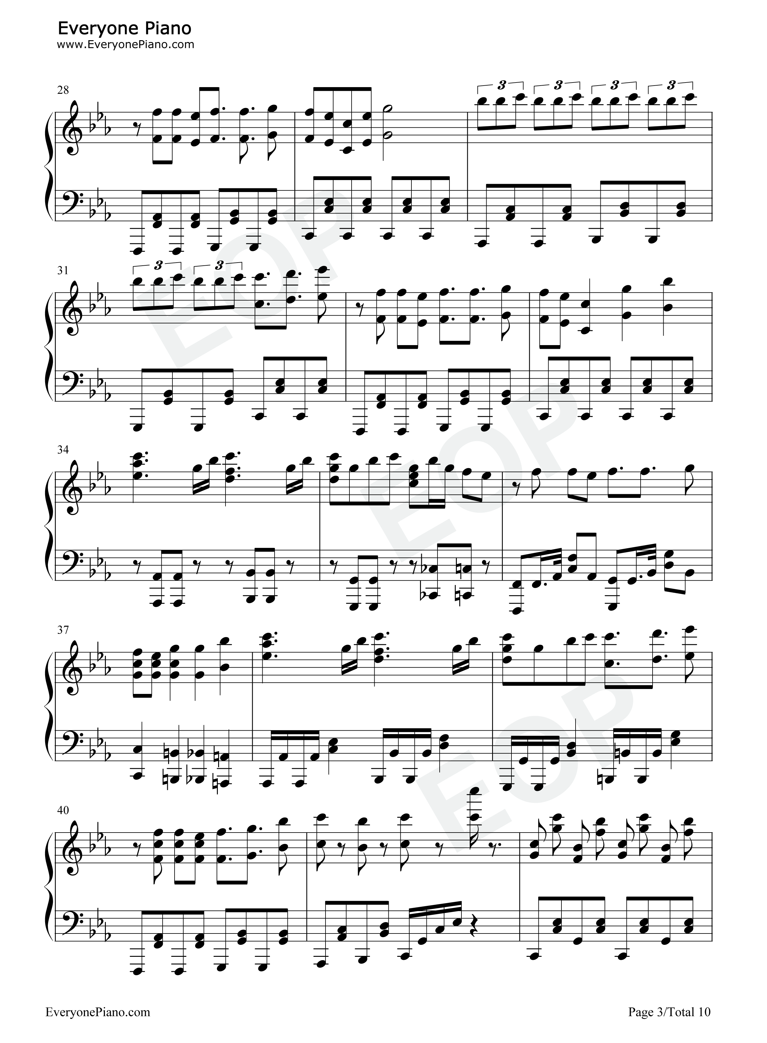 旋转吧!雪月花钢琴谱_歌组雪月花（原田瞳_茅野爱衣_小仓唯）