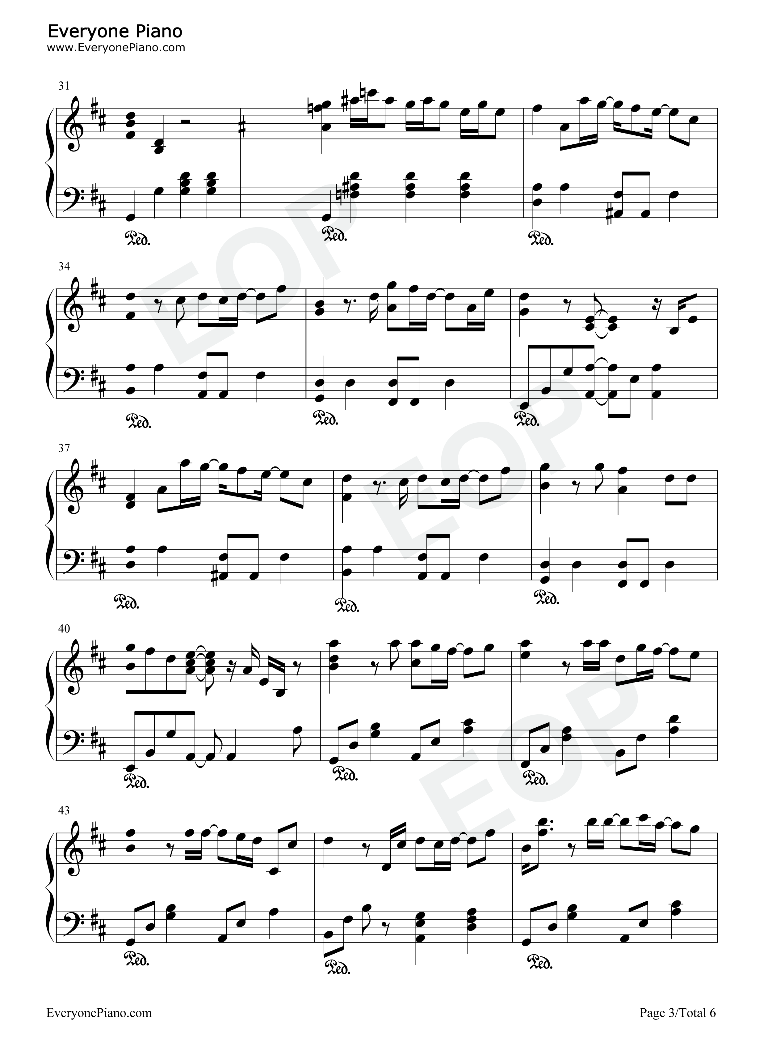 Heavenly_Days钢琴谱_新垣结衣