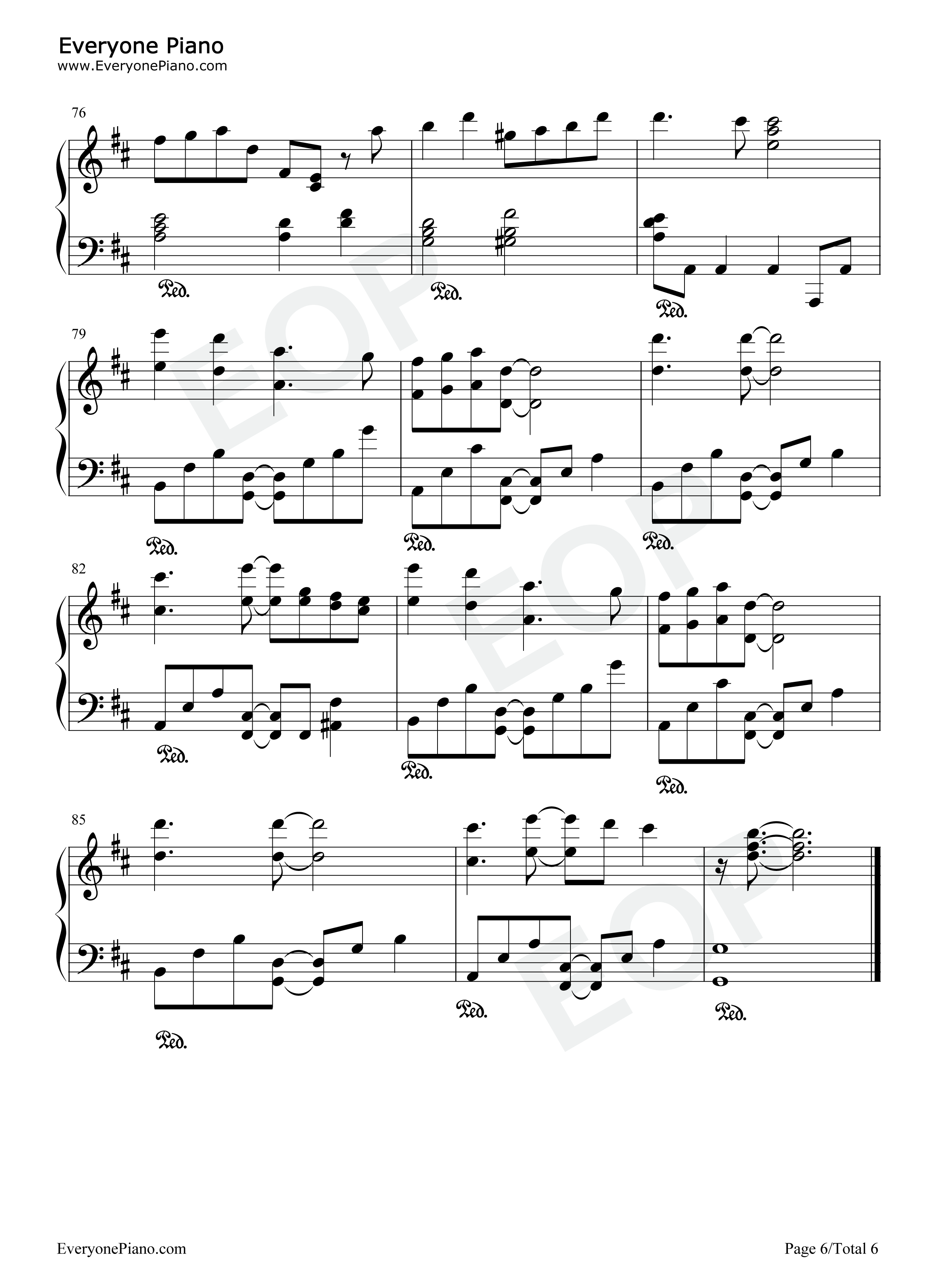 Heavenly_Days钢琴谱_新垣结衣