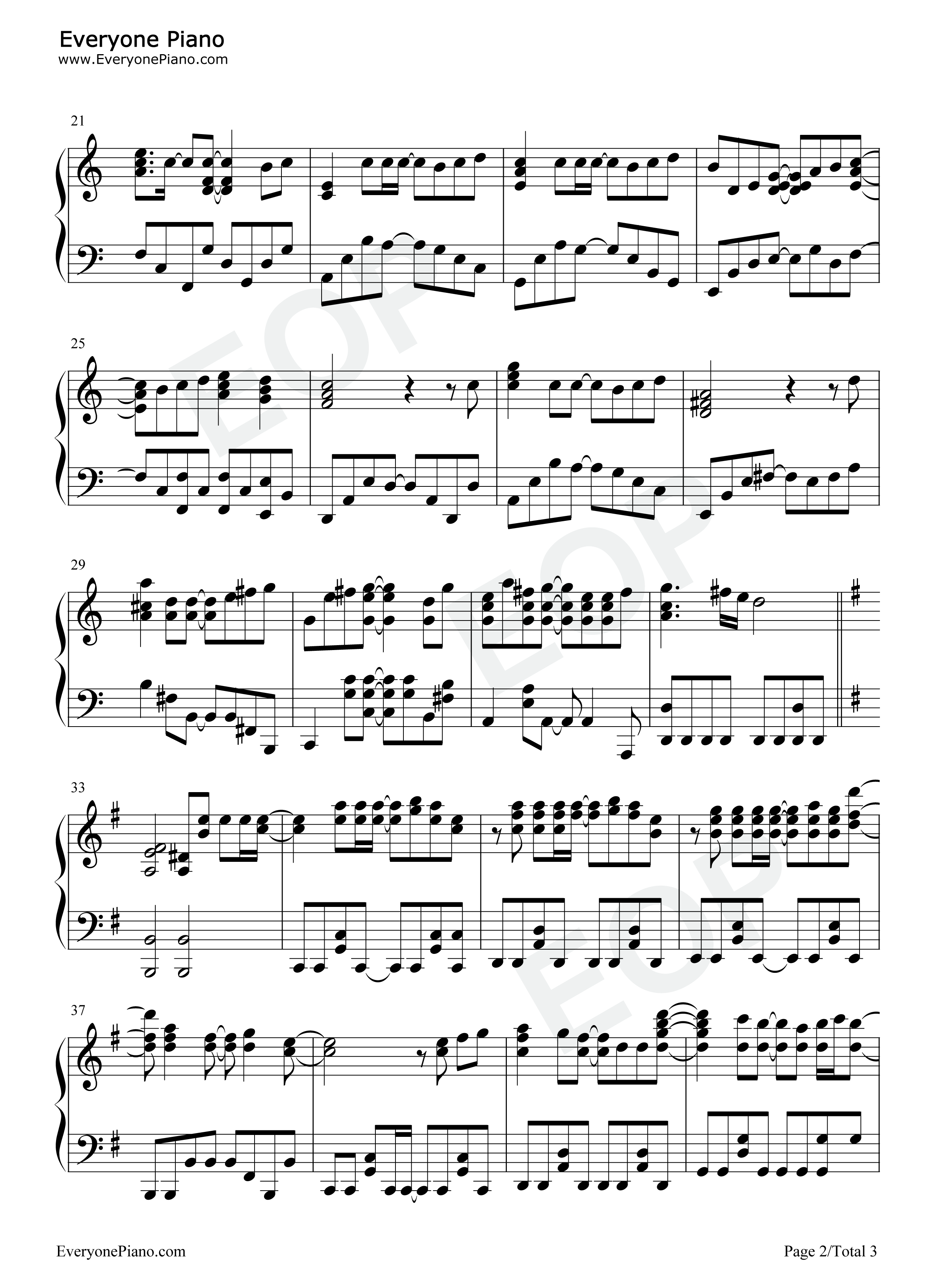 Innocent_Starter钢琴谱_水树奈奈