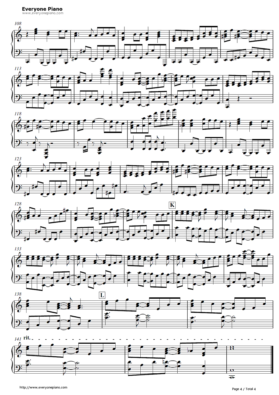 Beautiful_Days钢琴谱_岚