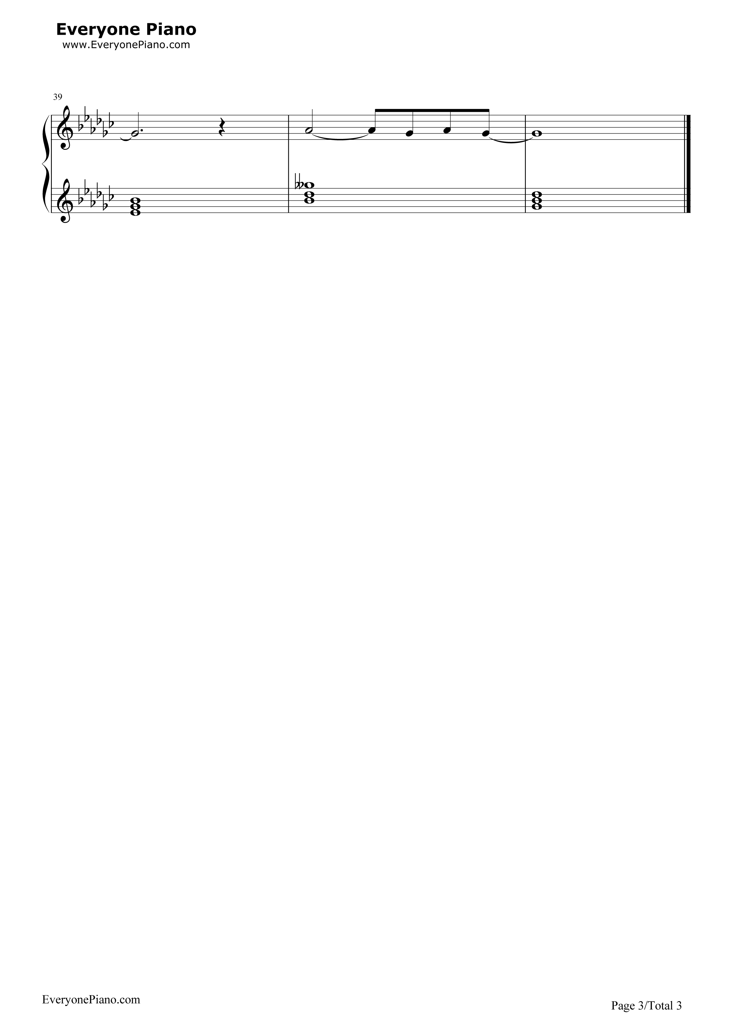 叹きの天使钢琴谱_名冢佳织