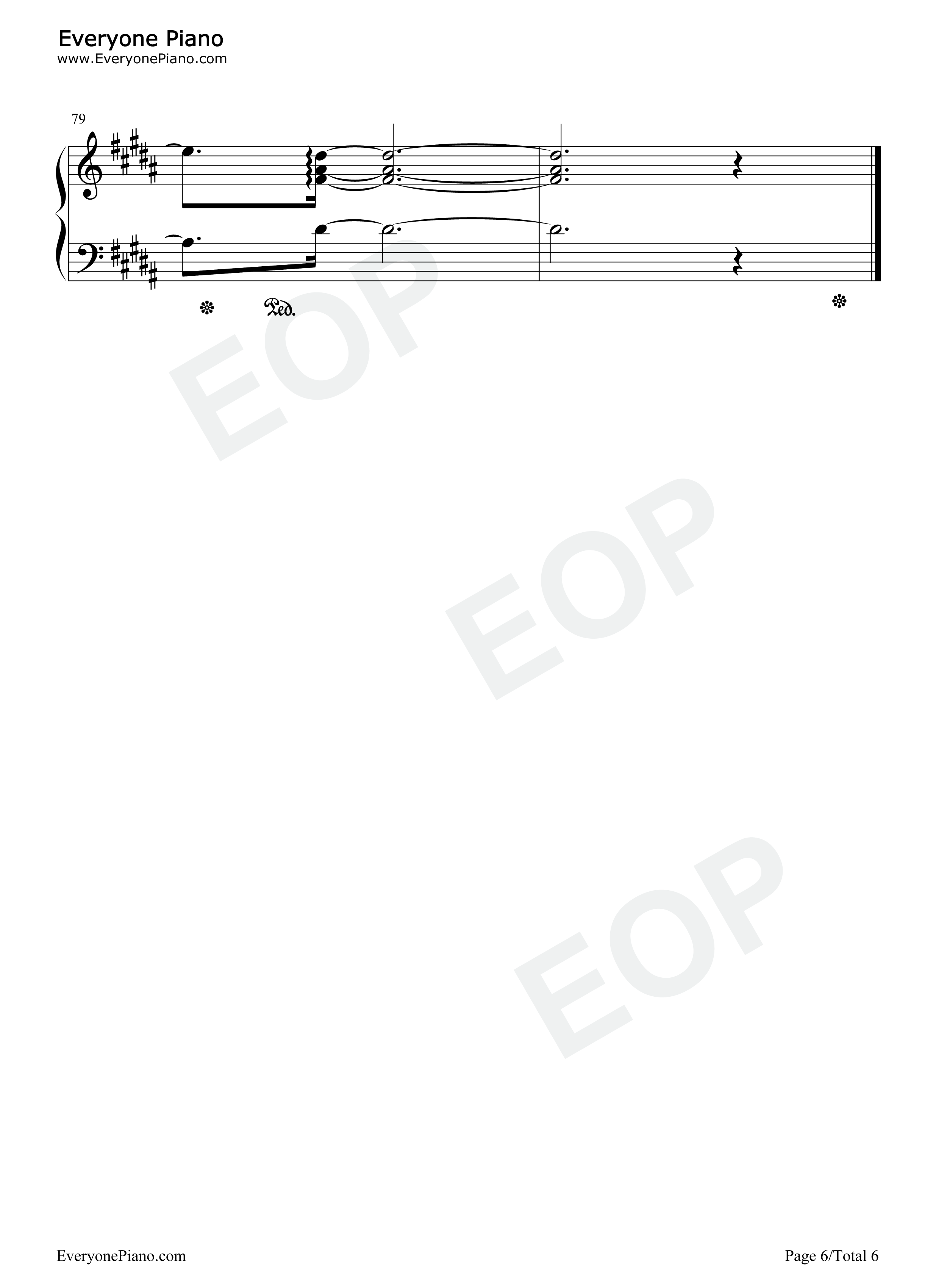 Over_Drive钢琴谱_GARNET_CROW