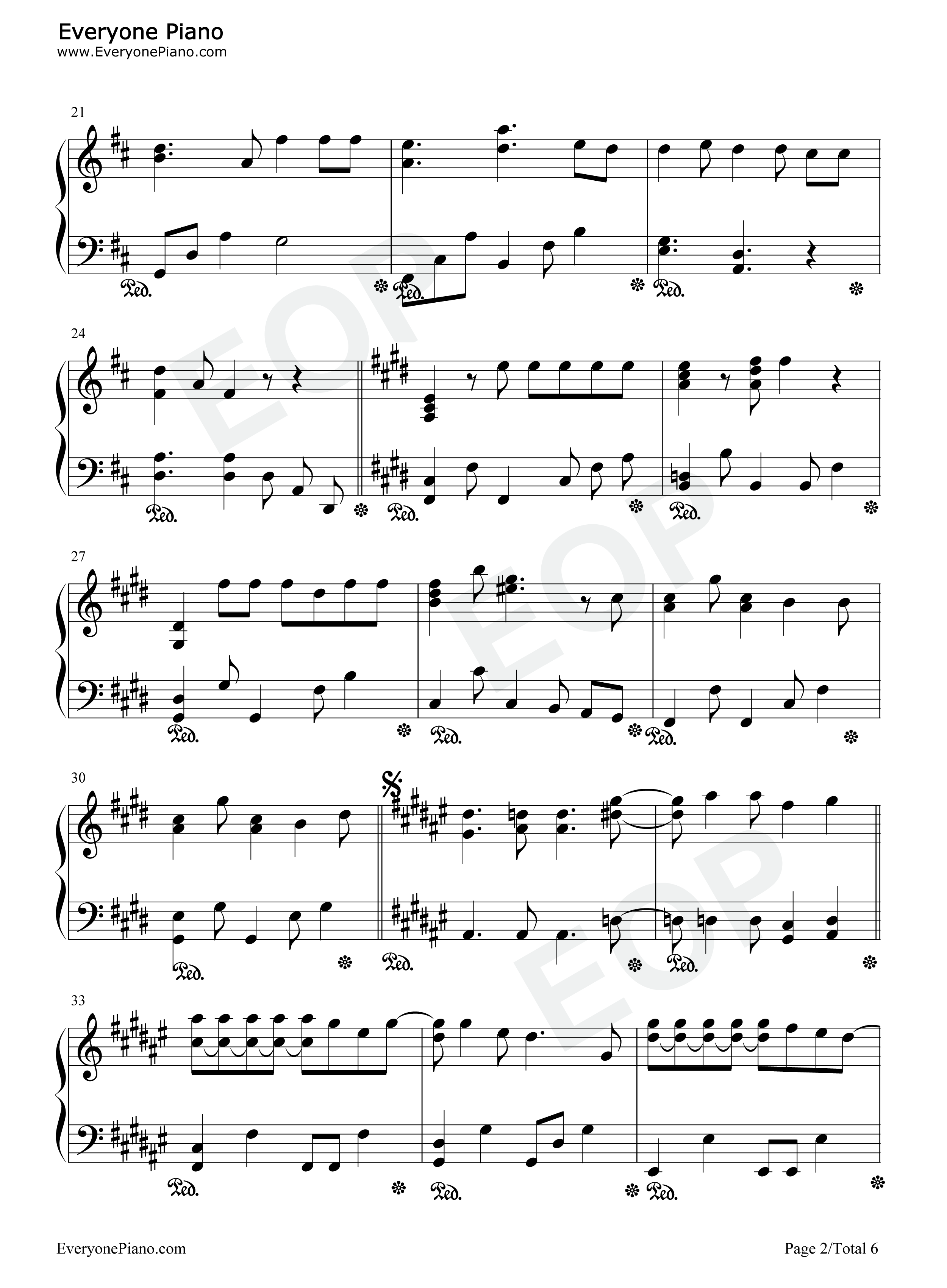 Over_Drive钢琴谱_GARNET_CROW