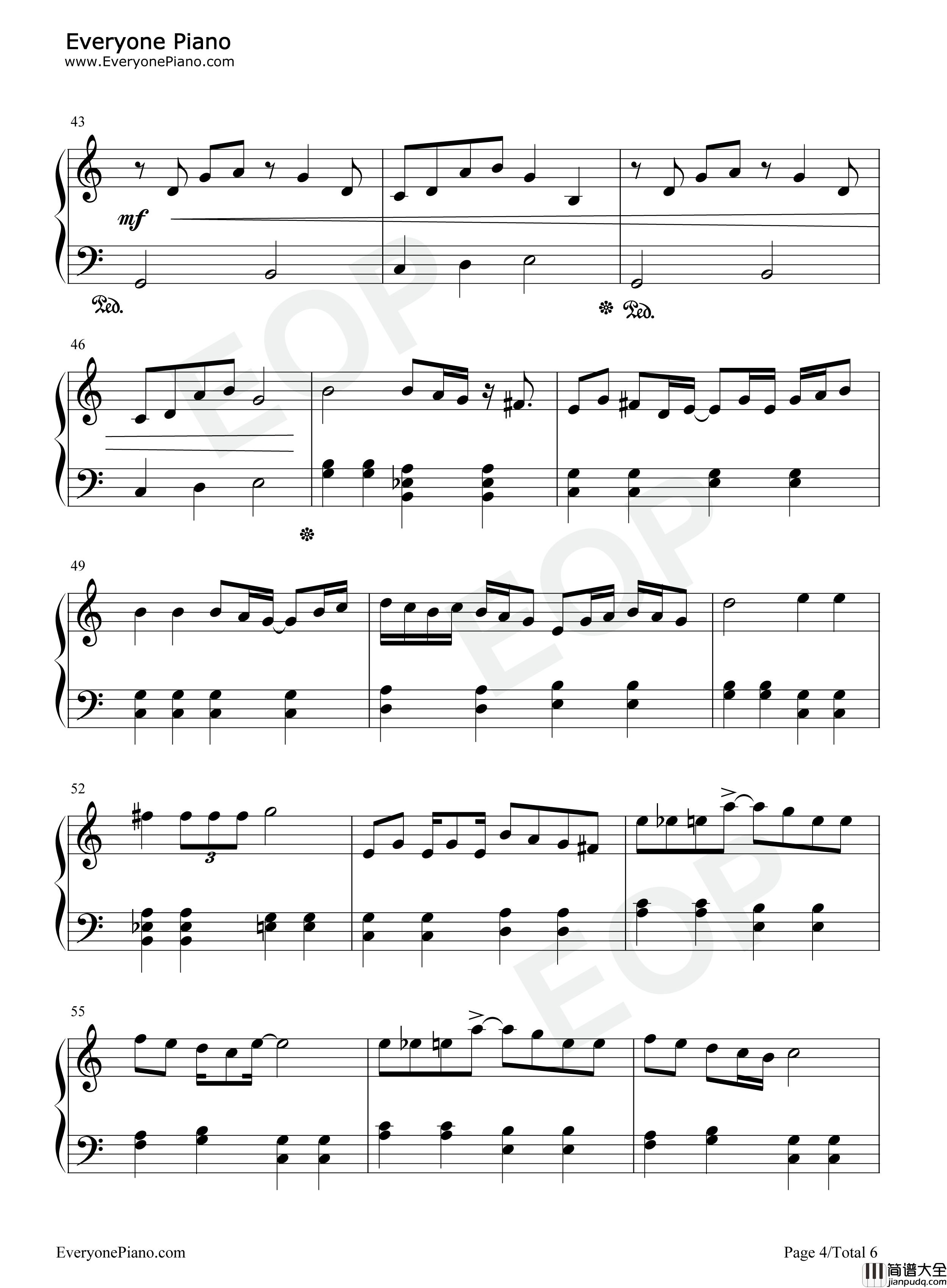 Free_Magic钢琴谱_WAG