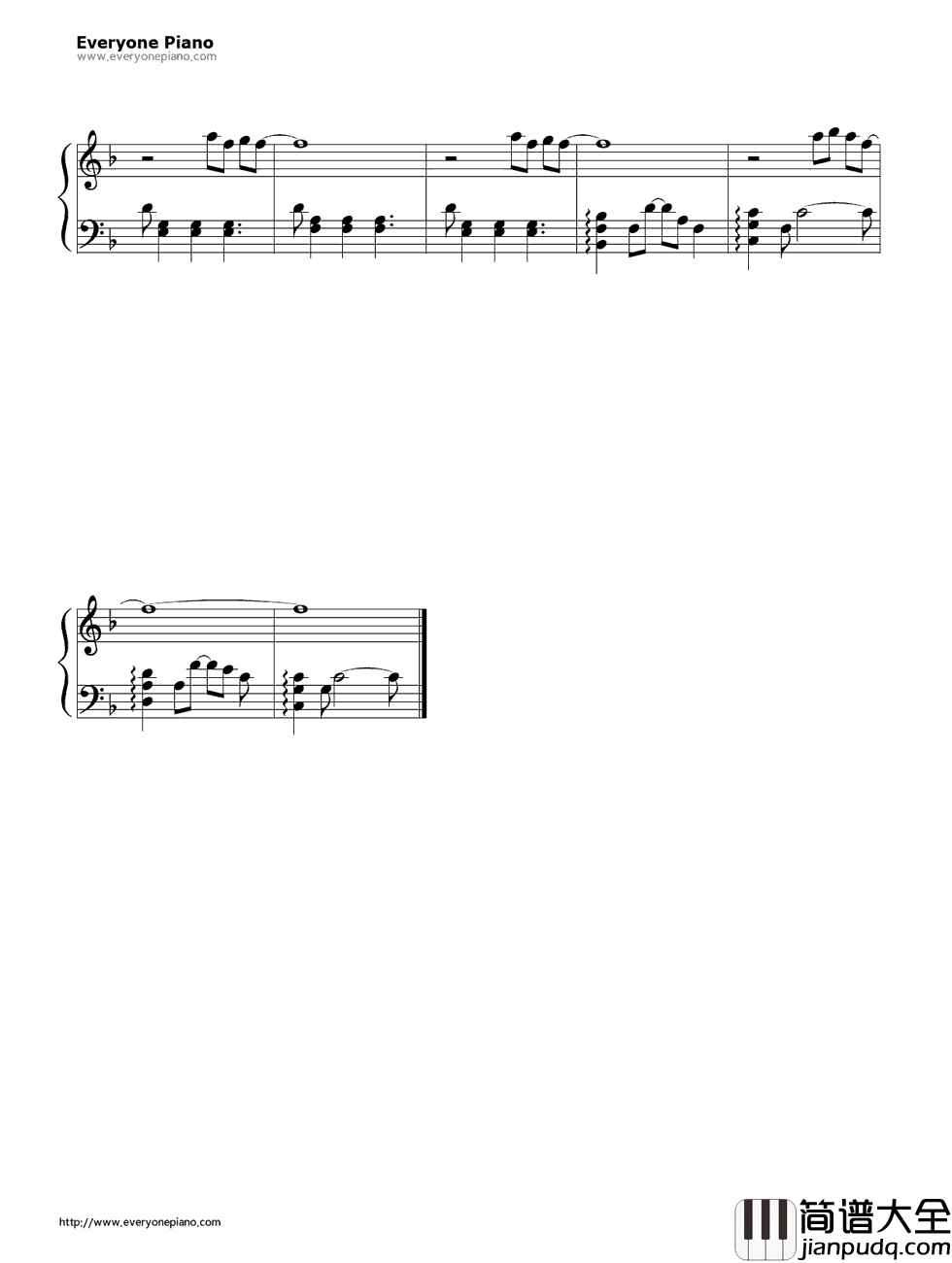 オレンジ钢琴谱_钉宫理恵&堀江由衣&喜多村英梨