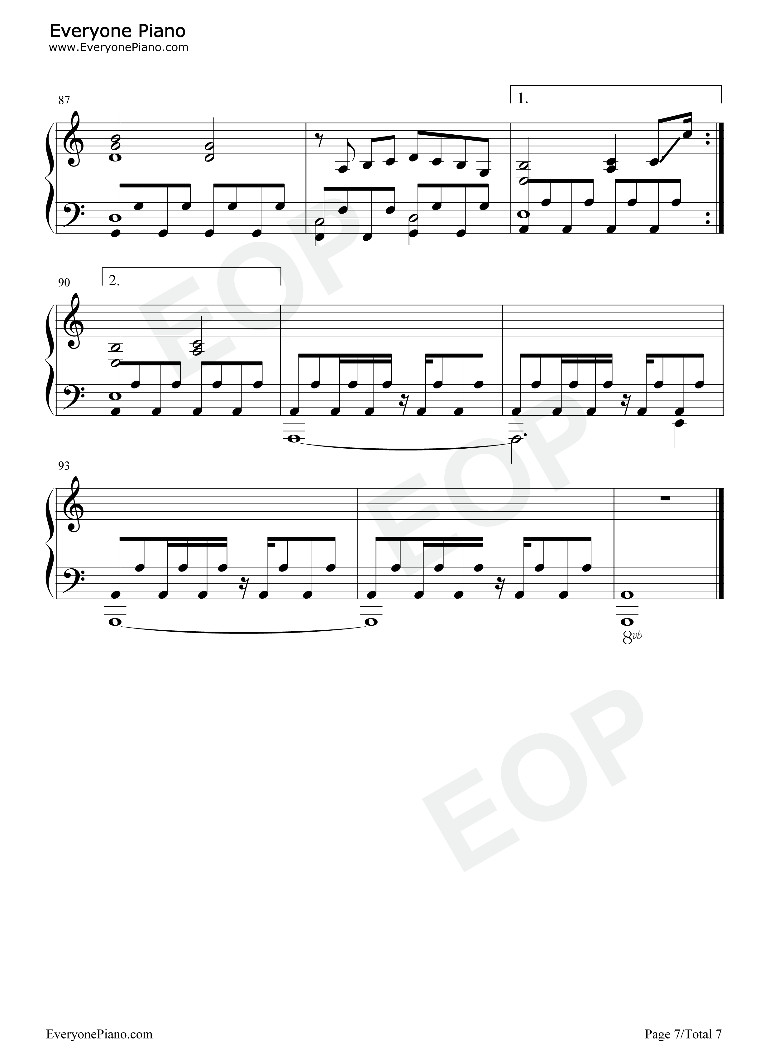 Under_the_Darkness钢琴谱_C.G_mix