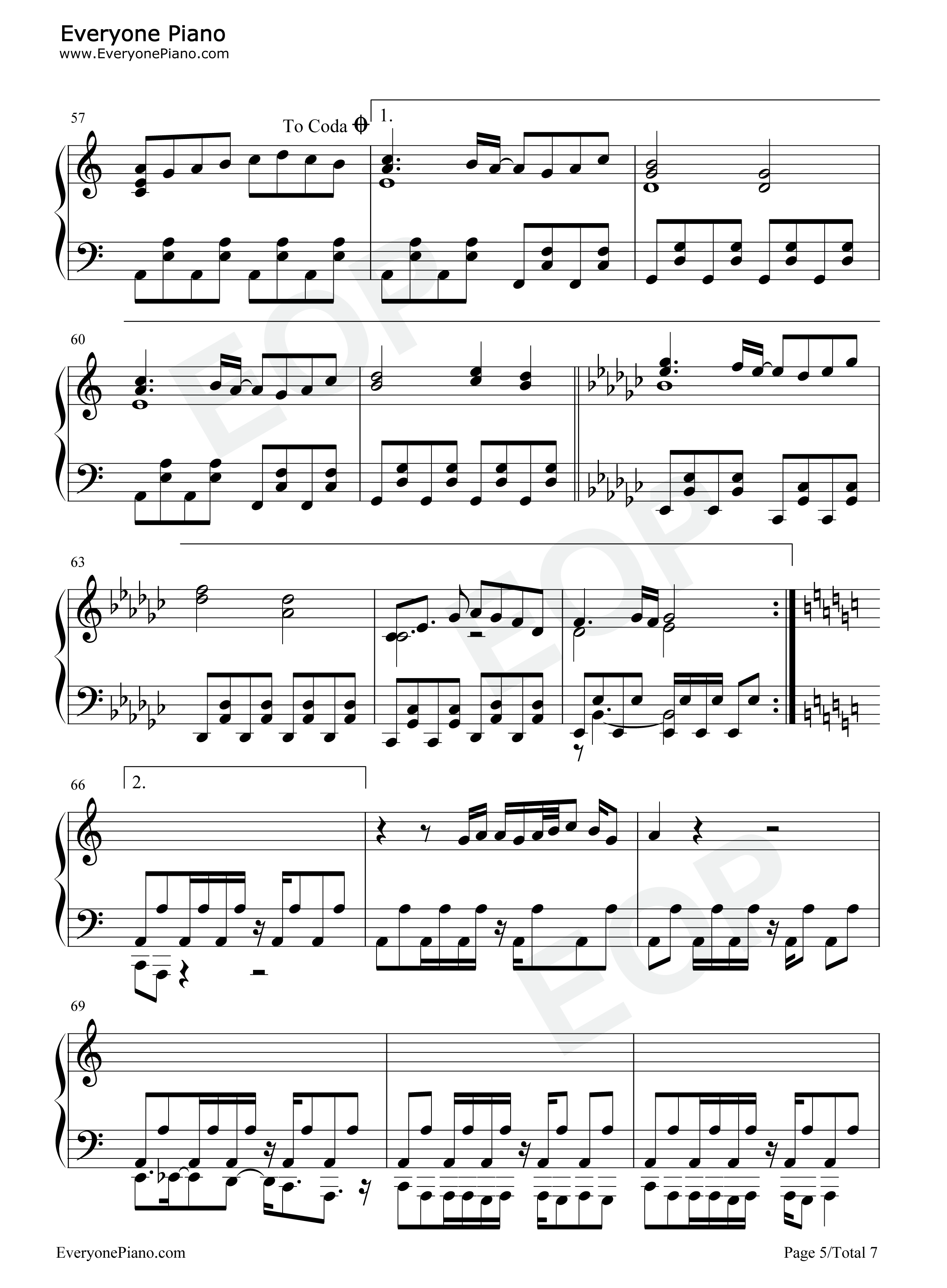 Under_the_Darkness钢琴谱_C.G_mix