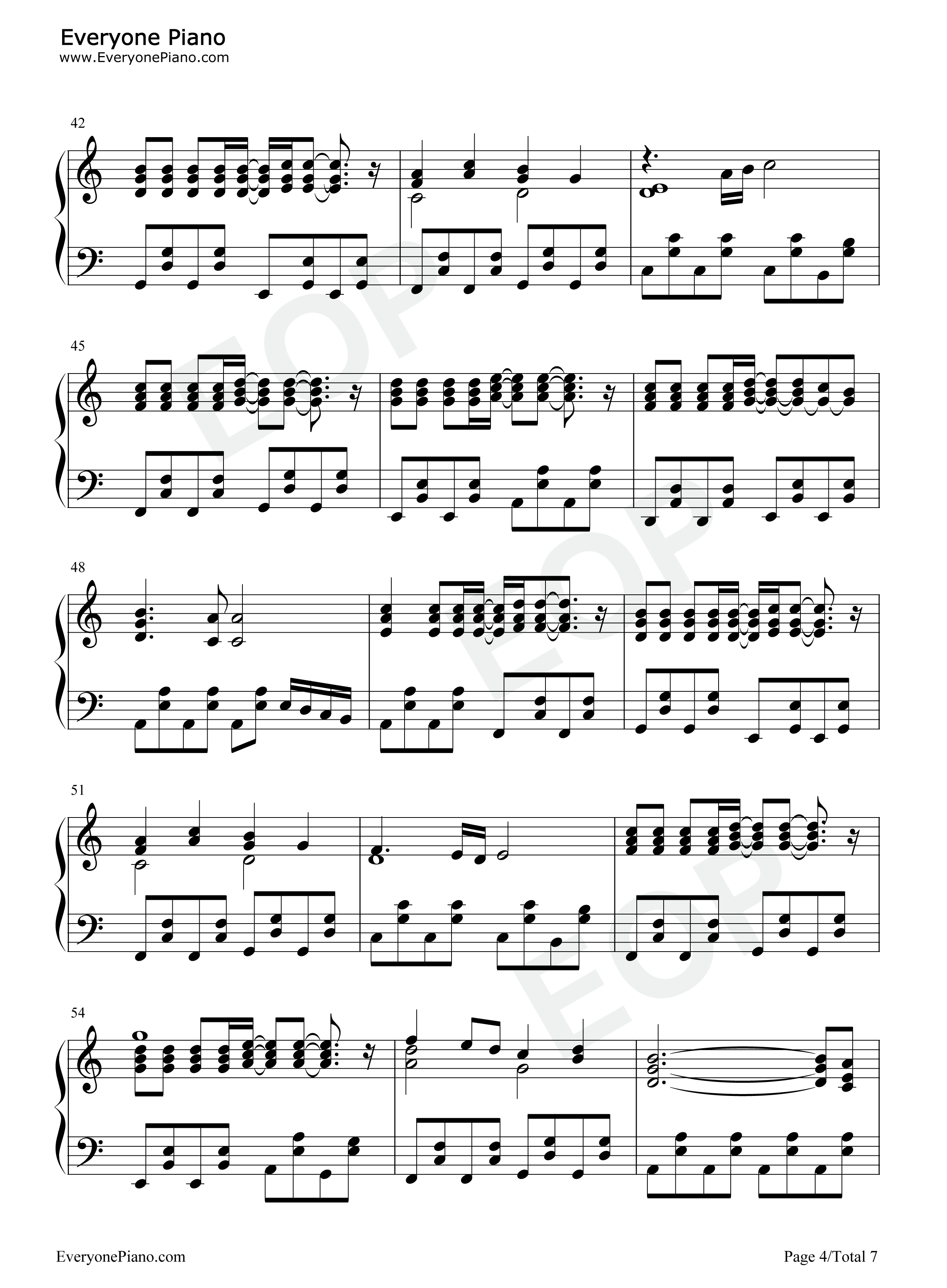 Under_the_Darkness钢琴谱_C.G_mix