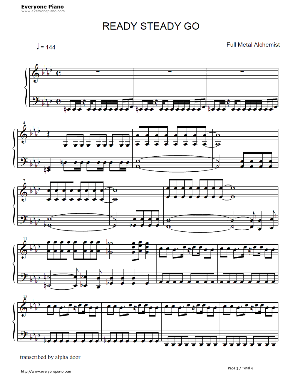 Ready_Steady_Go钢琴谱_彩虹乐队（L'Arc_en_Ciel）