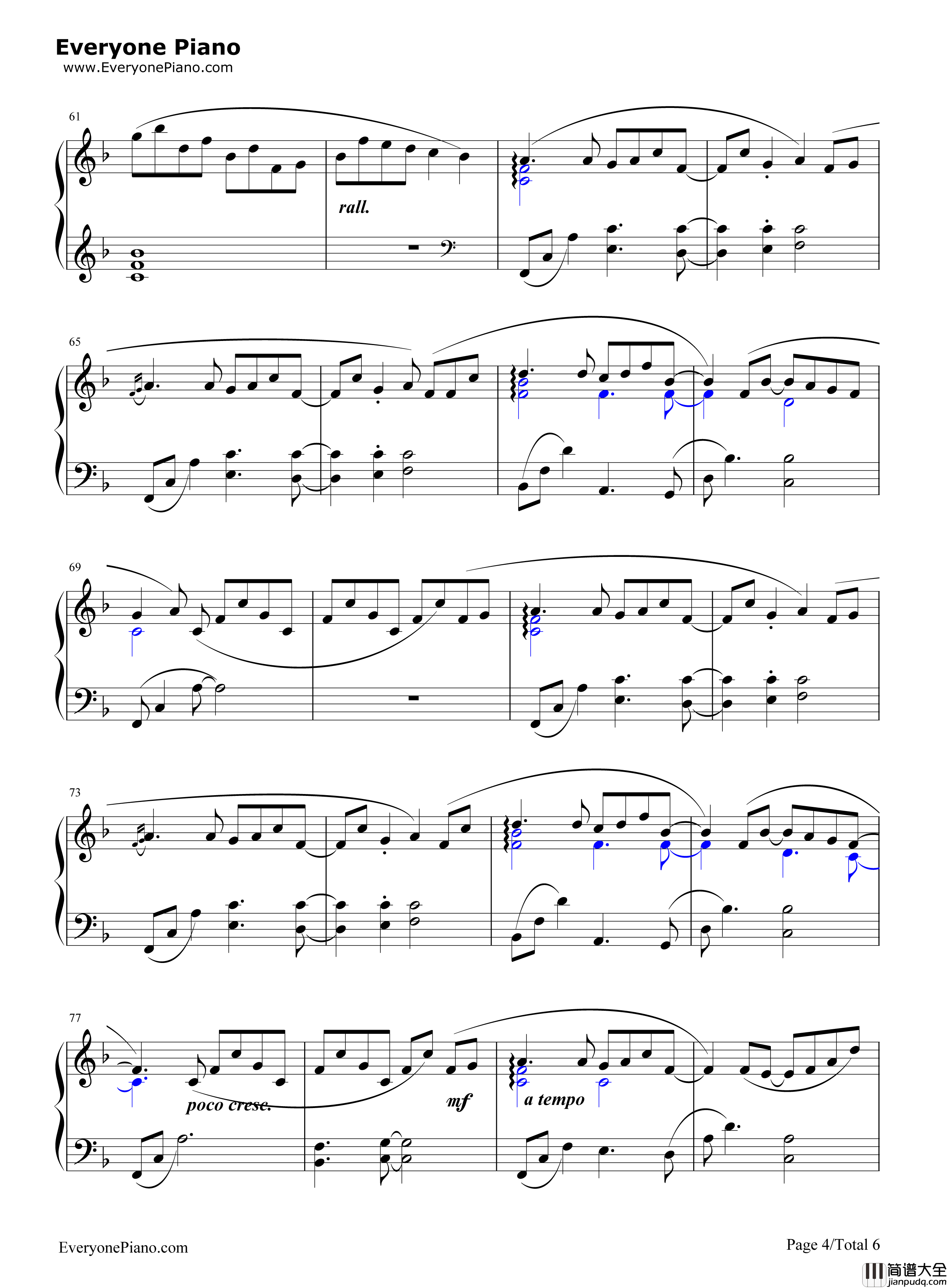 My_Sweet_Valentine钢琴谱_藤崎诗织