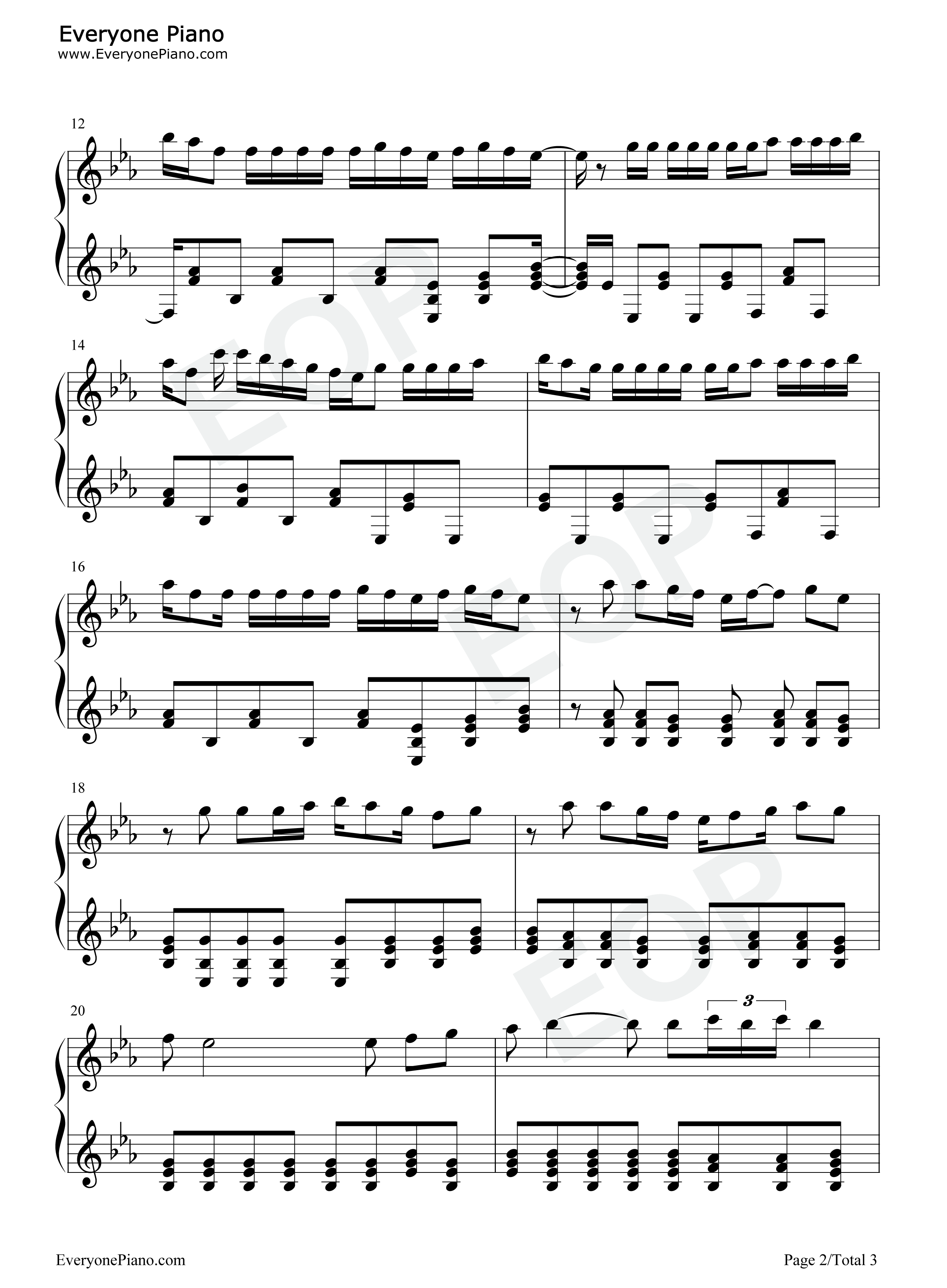 Perfect钢琴谱_麻生夏子