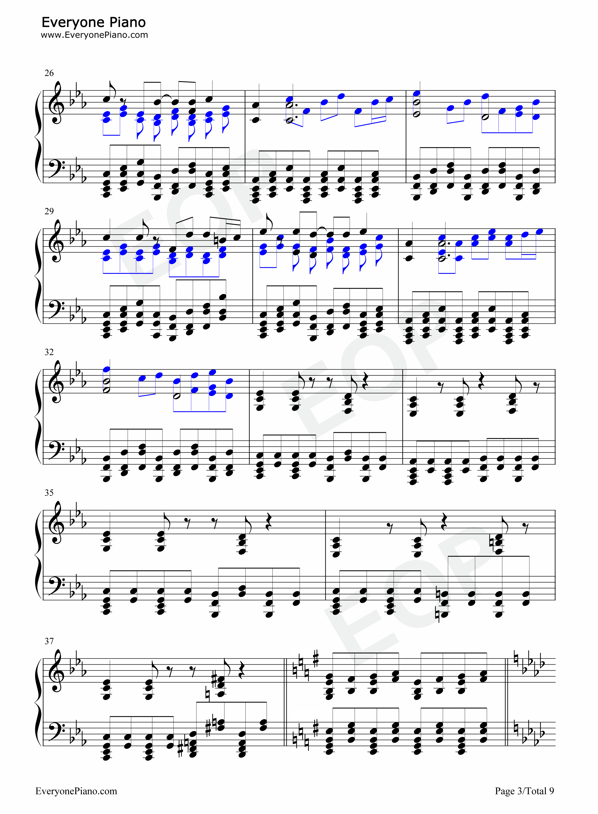 霊知の太阳信仰～Nuclear_Fusion钢琴谱_东方project