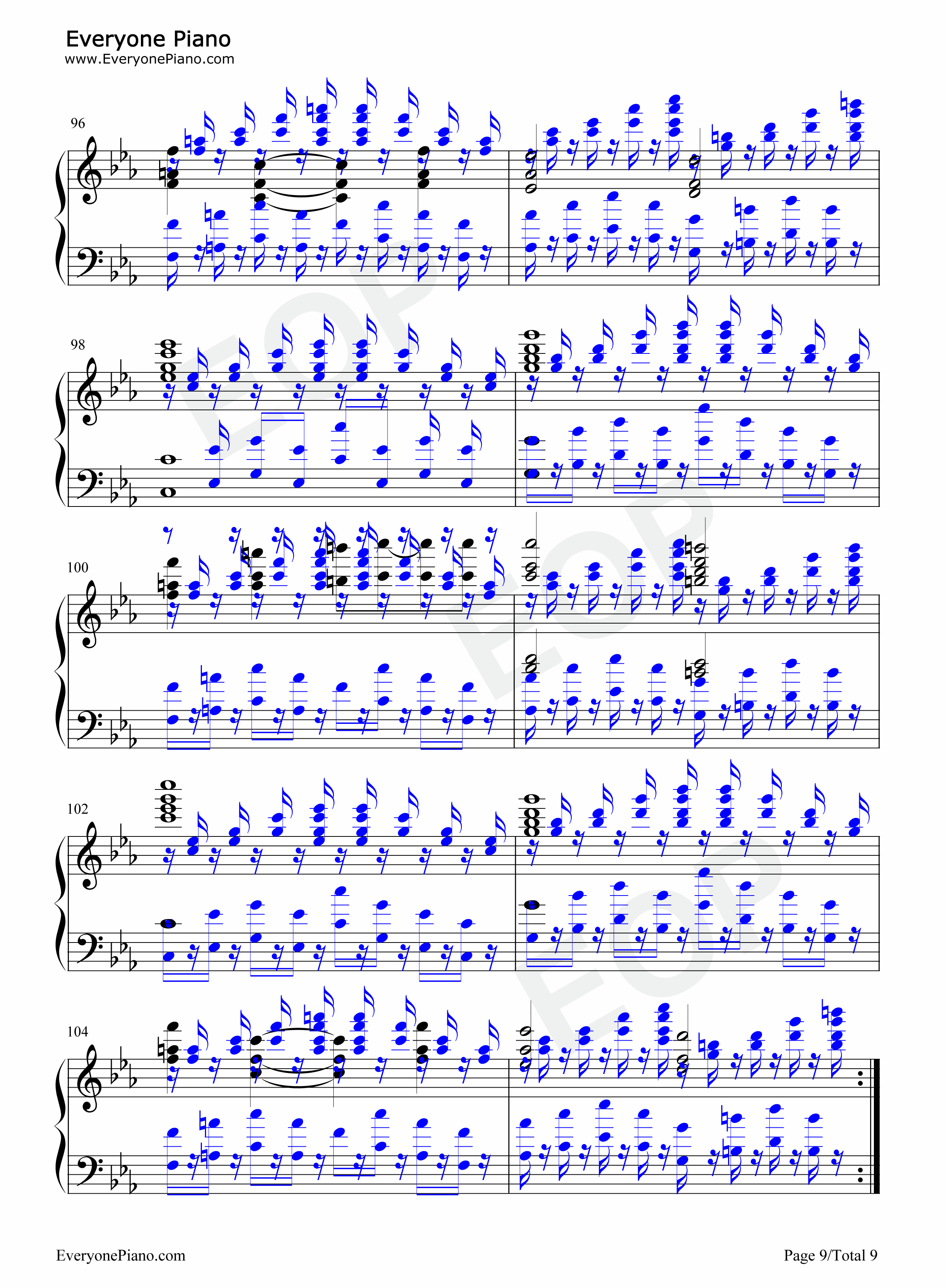 霊知の太阳信仰～Nuclear_Fusion钢琴谱_东方project