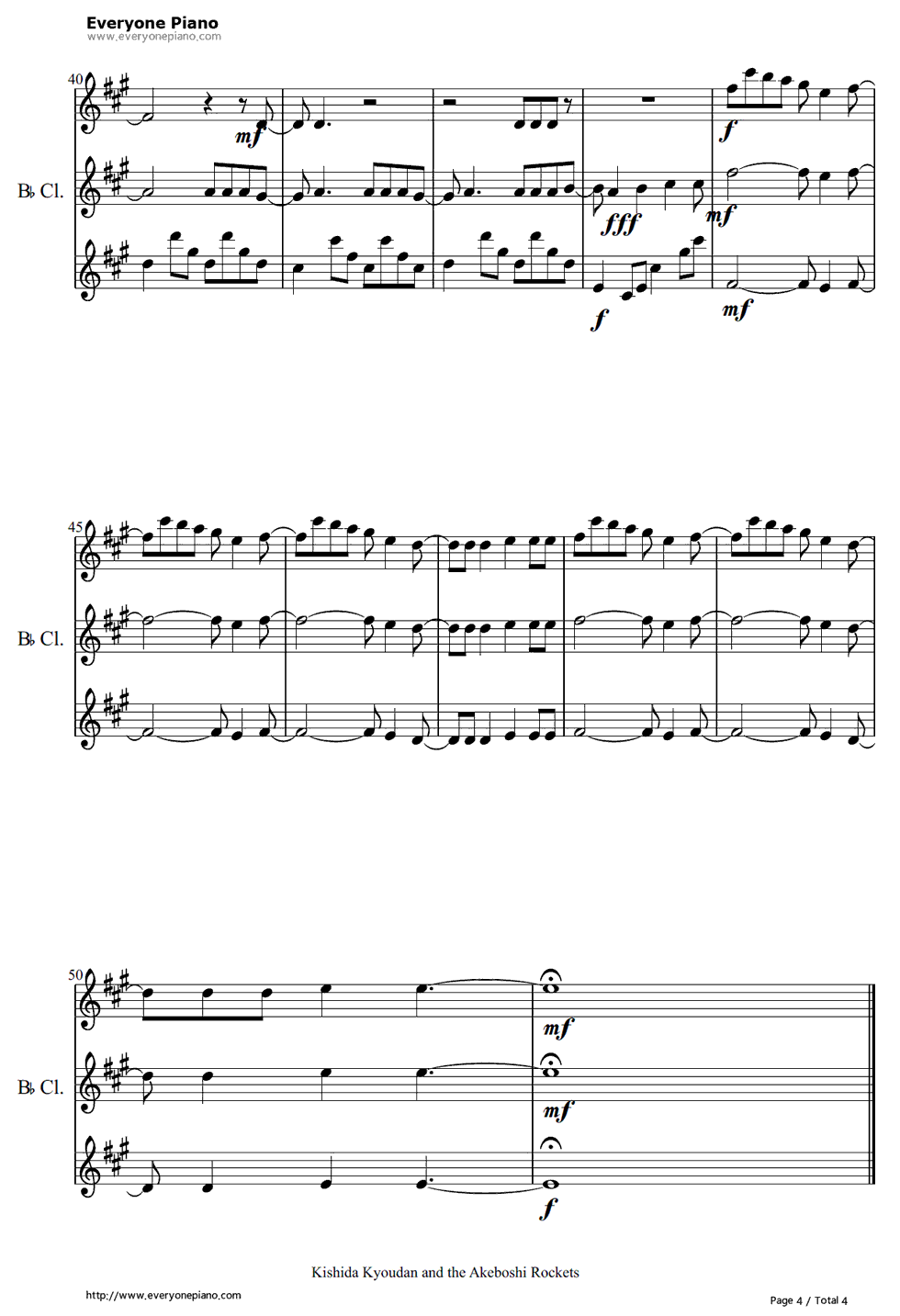 HIGHSCHOOL_OF_THE_DEAD钢琴谱_岸田教团、THE明星ロケッツ