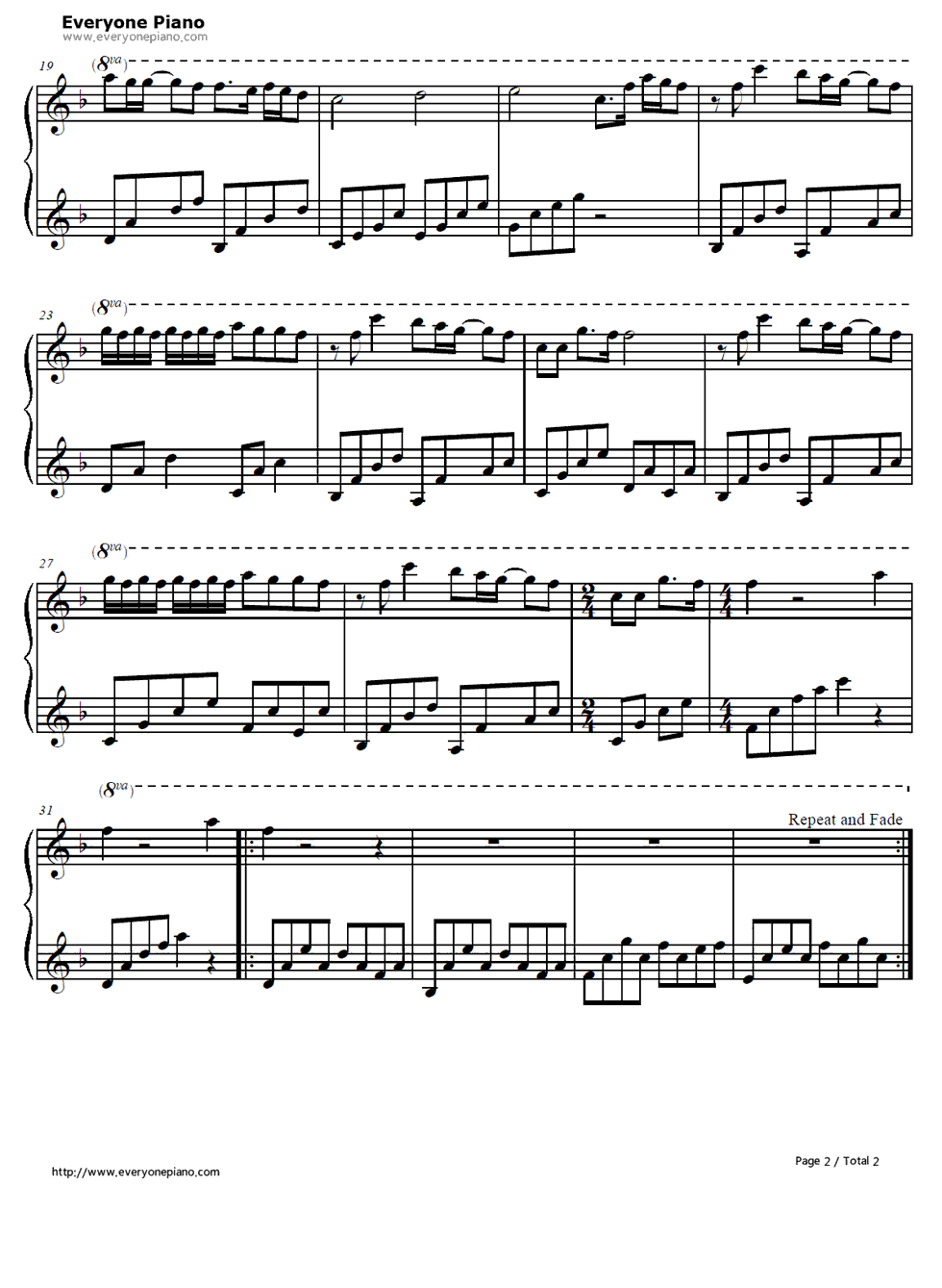 A_Little_Pain钢琴谱_Olivia_Lufkin