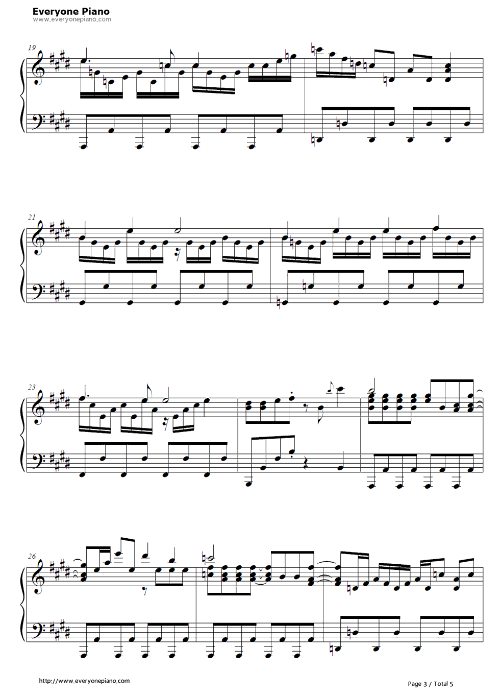 新世界交响楽钢琴谱_さよならポニーテール