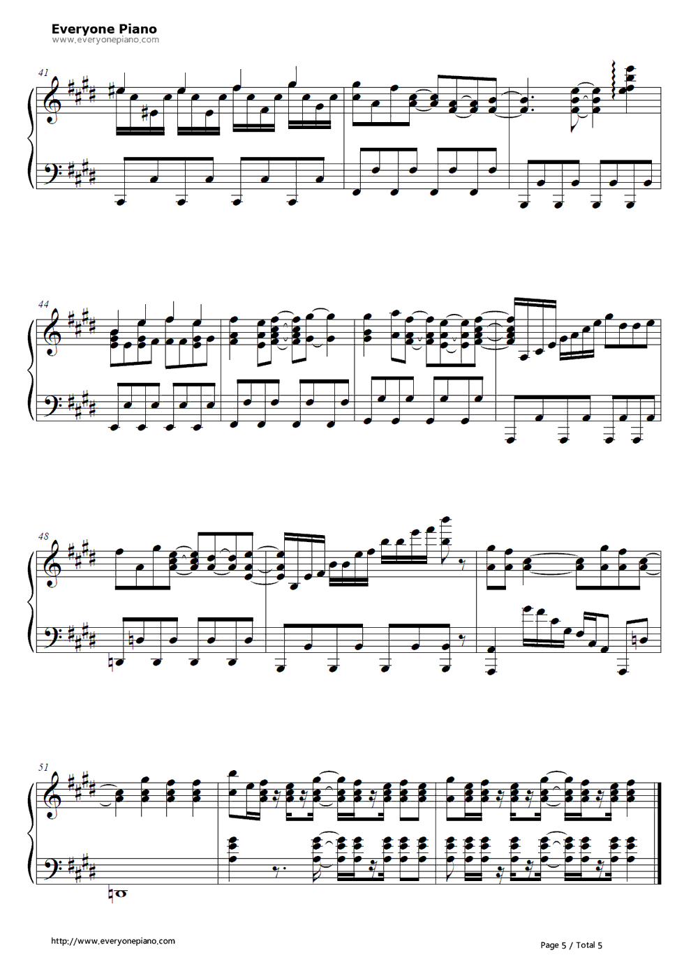 新世界交响楽钢琴谱_さよならポニーテール