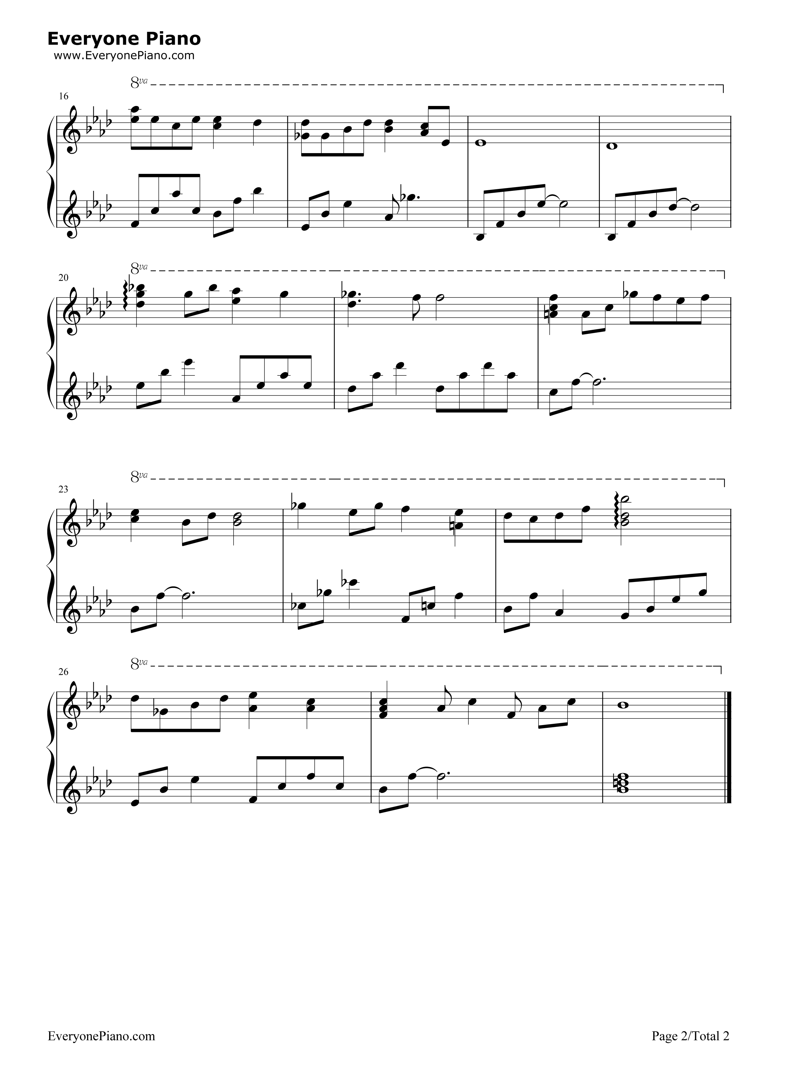 届かぬ想い钢琴谱_HIKO